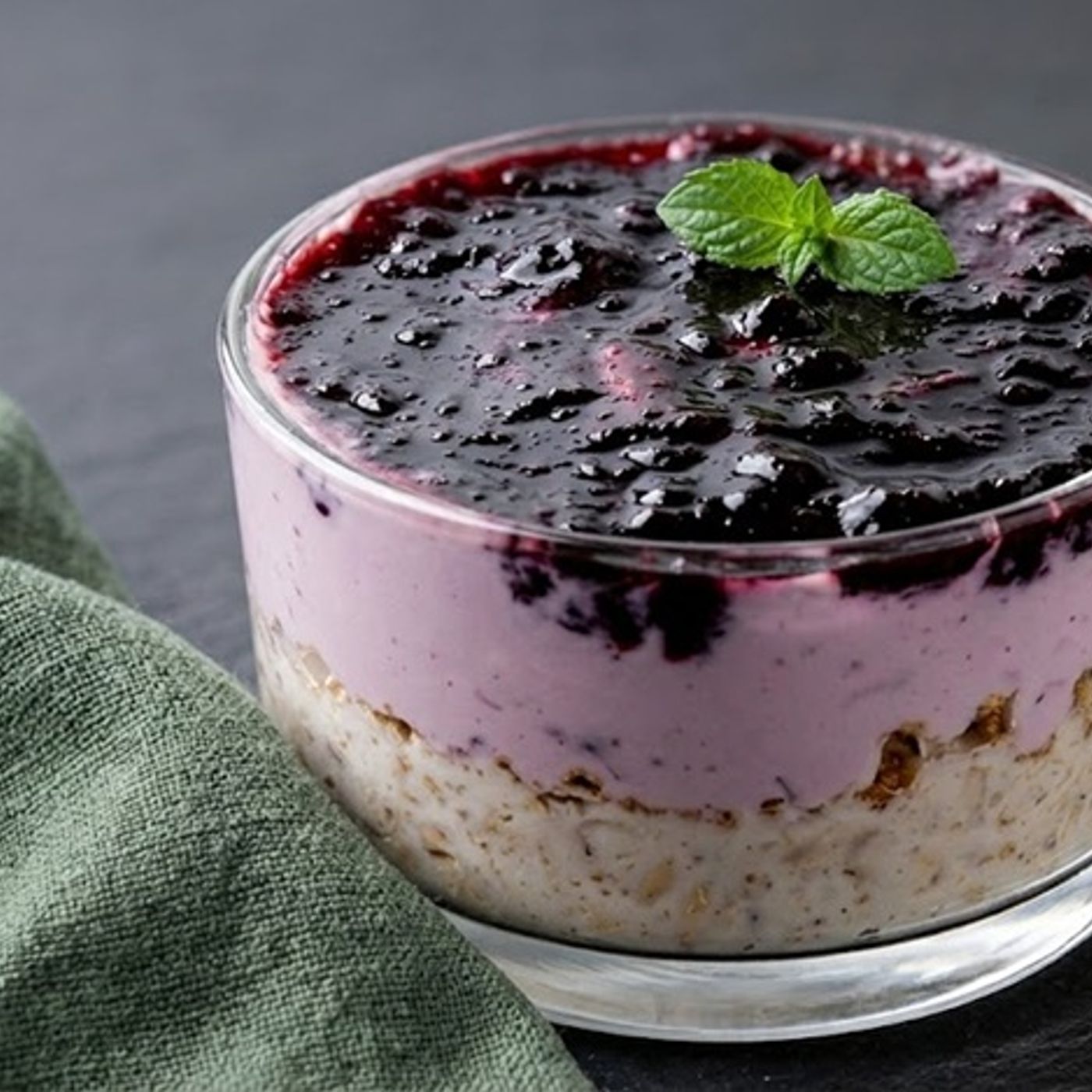 Porridge Freddo Gusto Cheesecake ai Mirtilli: La Colazione Estiva Senza Cottura episode artwork