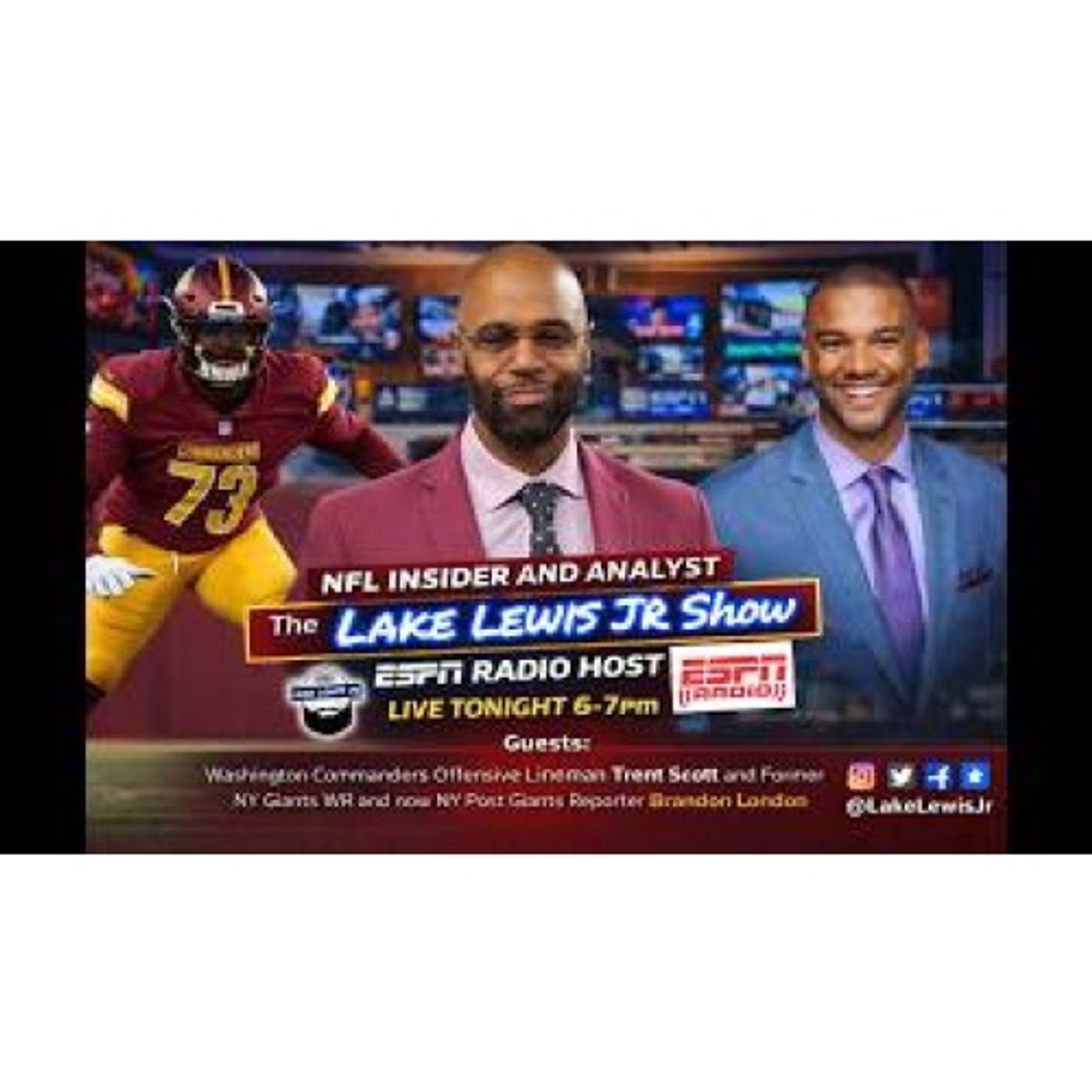 Lake Lewis Jr Show | ESPN Radio | Commanders FAs and Harbaugh Mania in NY episode artwork