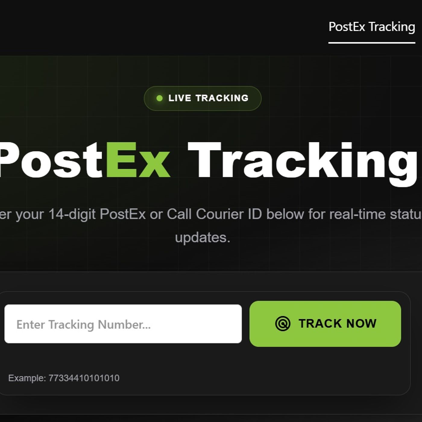 Pakistan PostEx Tracking Hub cover art