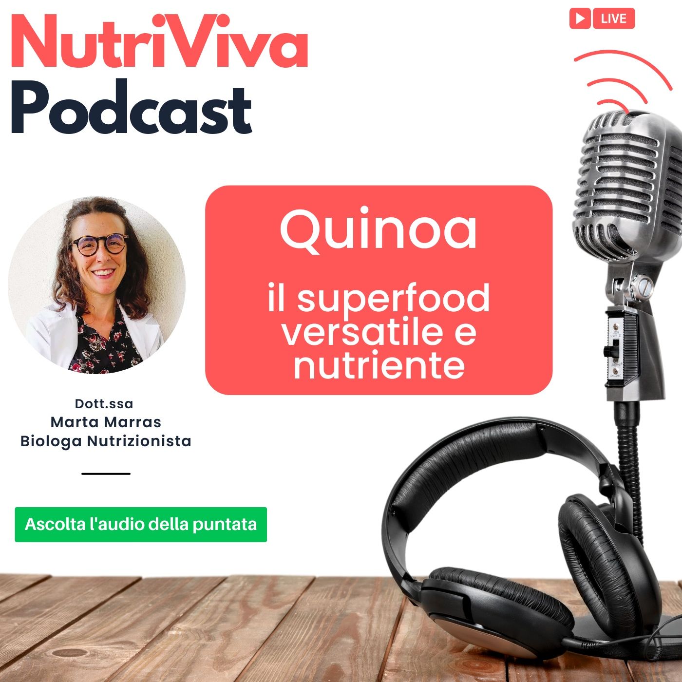 Quinoa: il Superfood Versatile e Nutriente  Podcast cd4a06e981181f285237f96727f99abd