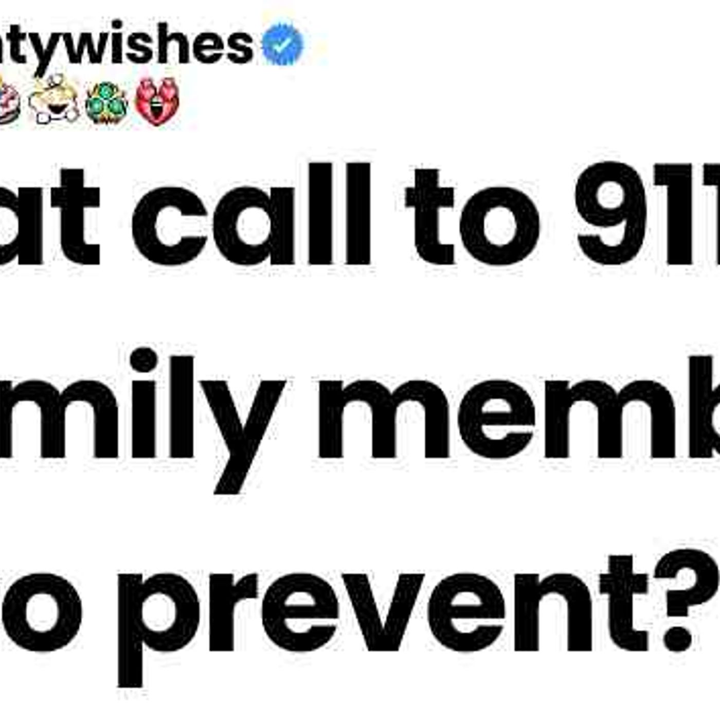 What call to 911 did a family member try to prevent episode artwork