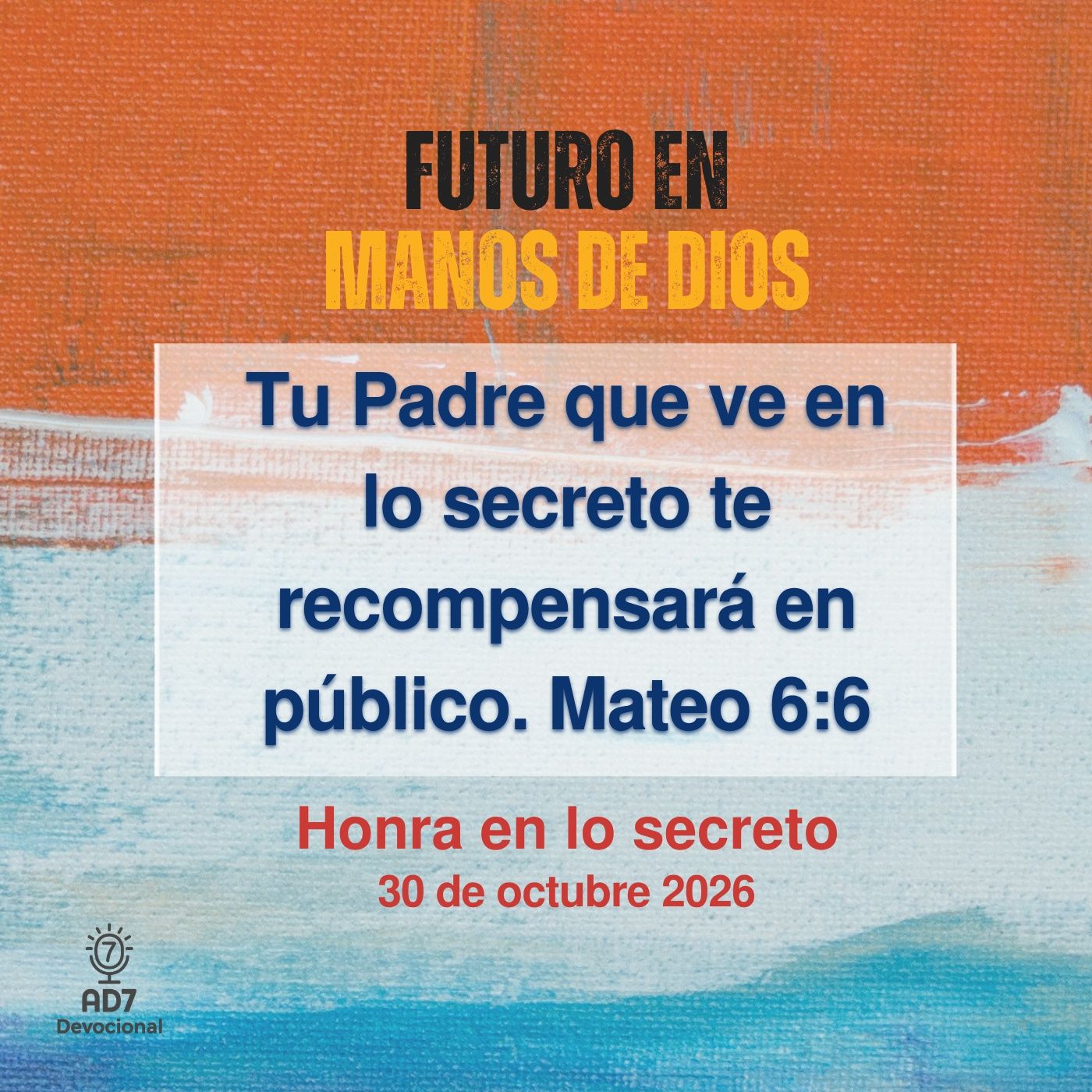 Portada de AD7 Devocional - Diferente / Inverso