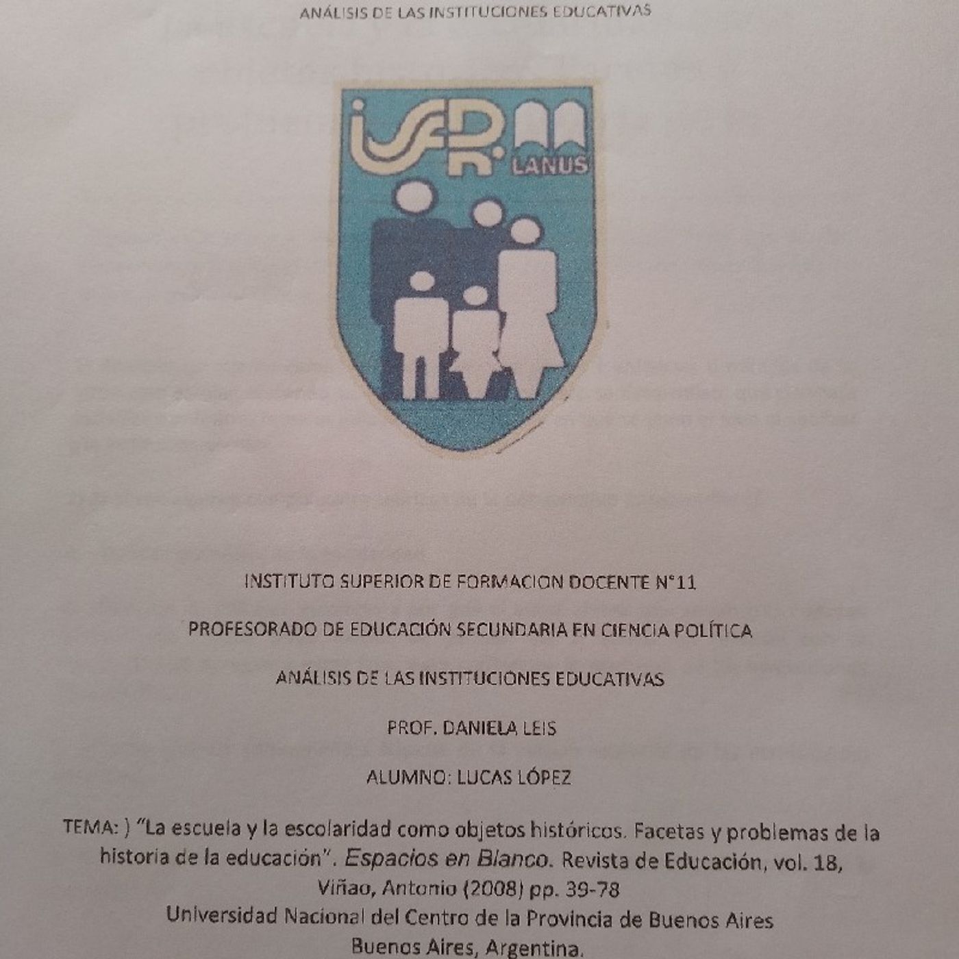 Episodio 2 - Análisis de las Instituciones educativa episode artwork