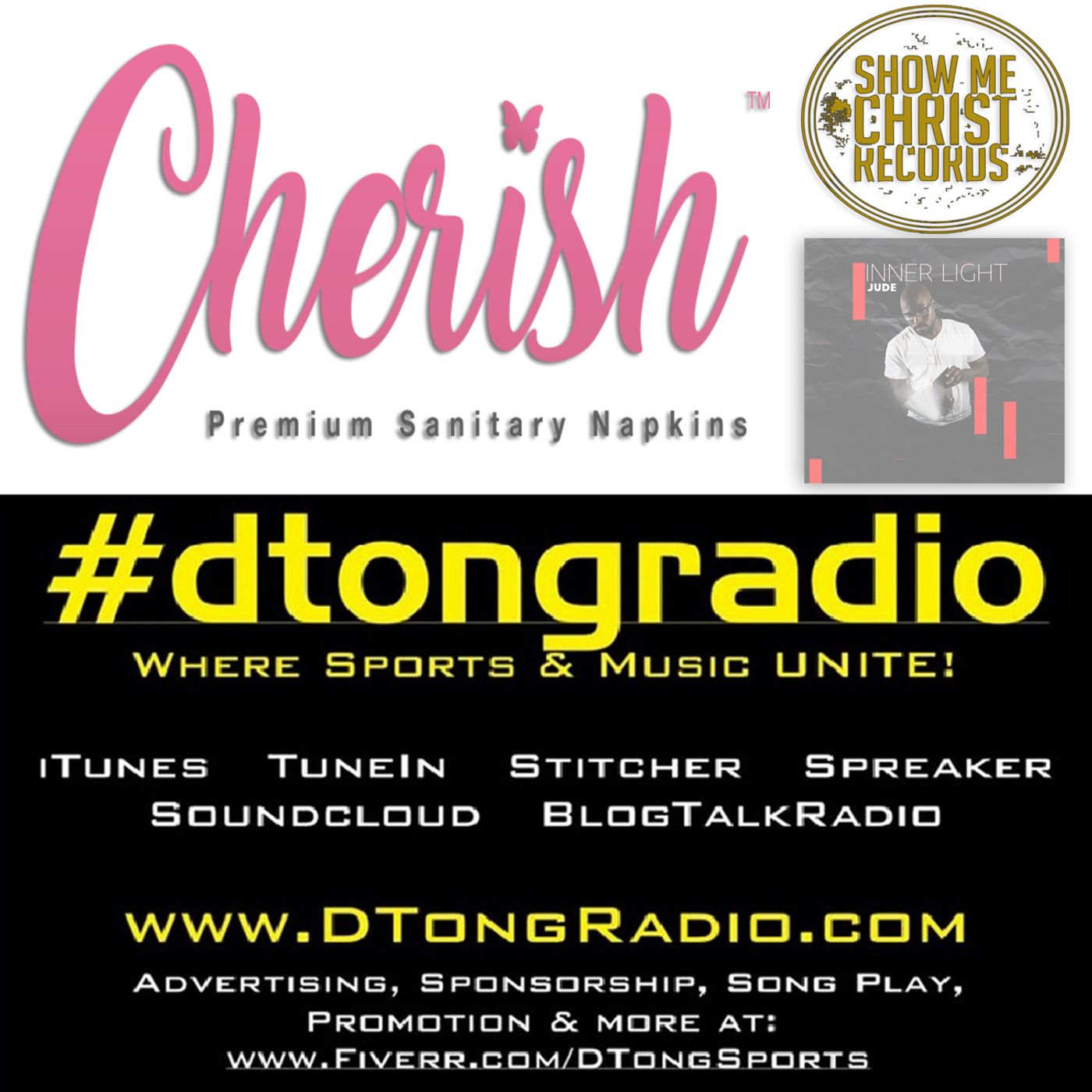#dtongradio presents...Music Artist JUDE w/ a 12 track feature - Powered by CherishYourMoment.com episode artwork