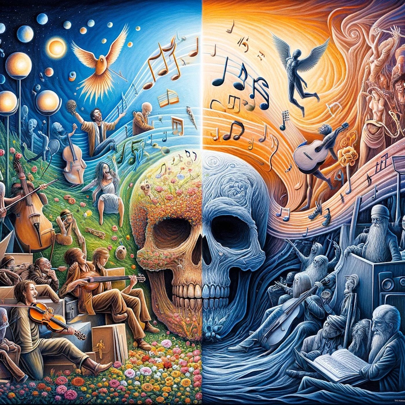 "Life is for the living. Death is for the dead. Let life be like music. And death a note unsaid." episode artwork