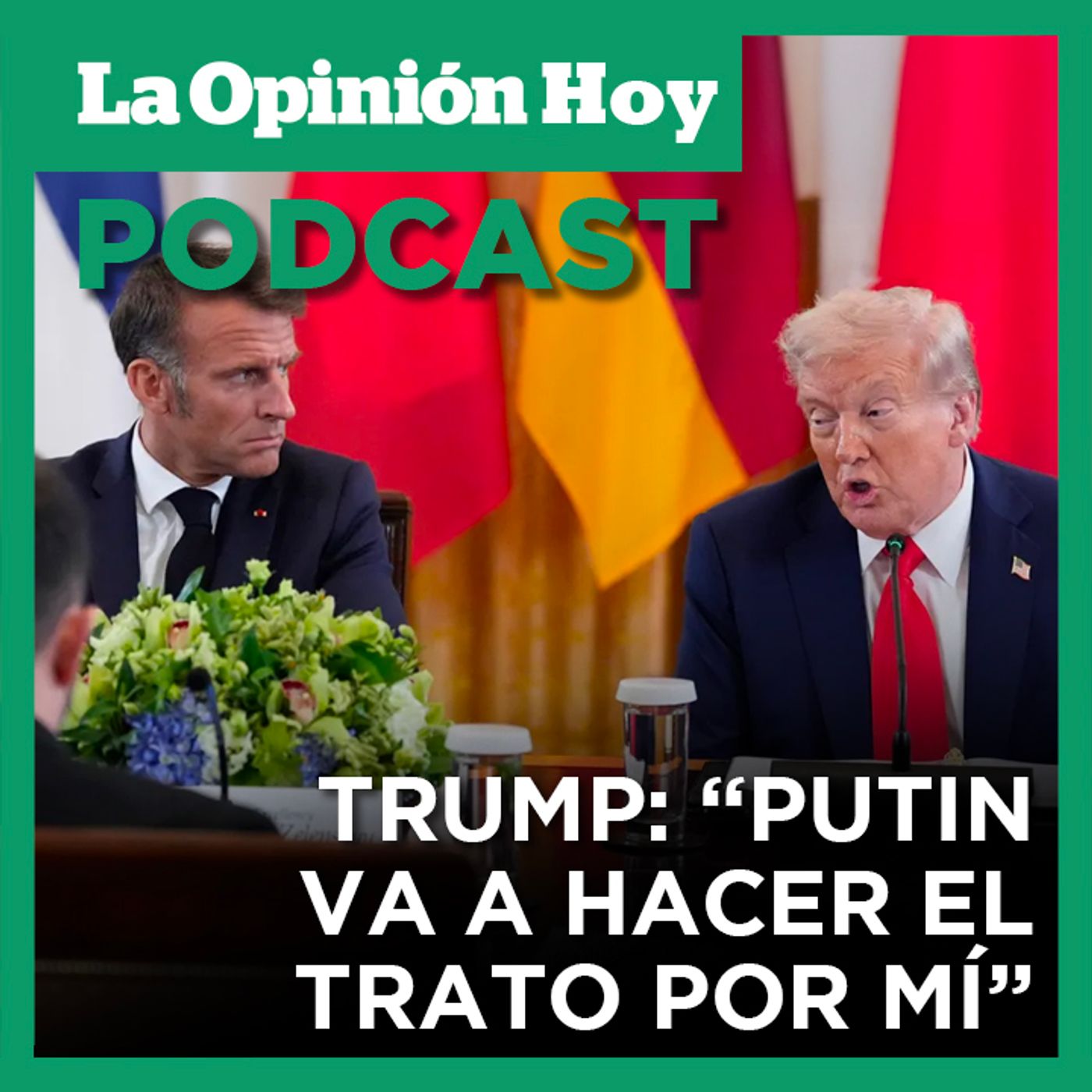 Micrófono abierto capta a Trump diciendo que gracias a él, Putin quiere un acuerdo sobre Ucrania.