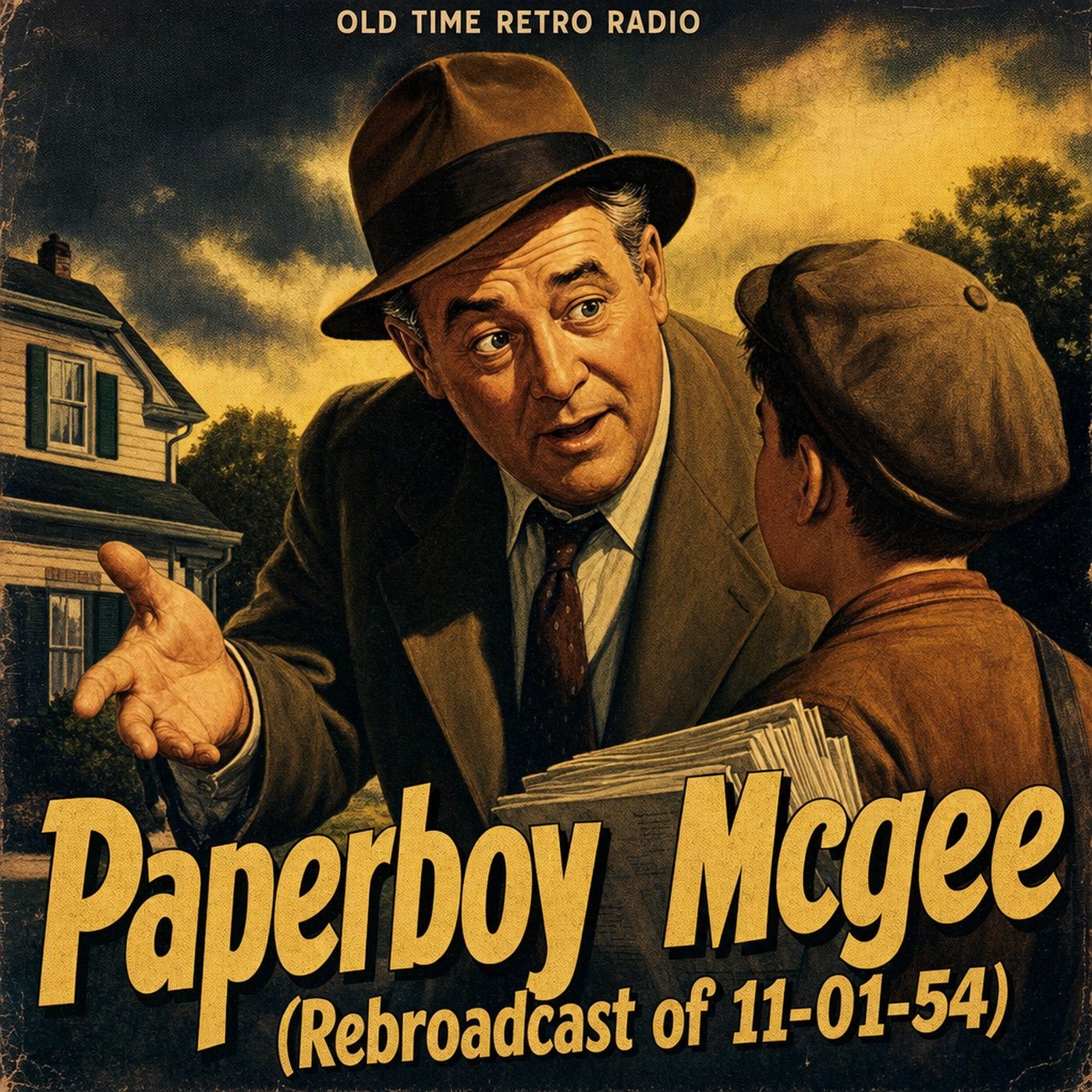Fibber McGee and Molly - "Paperboy Mcgee (Rebroadcast of 11-01-54)" (Old Time Radio, 1955)