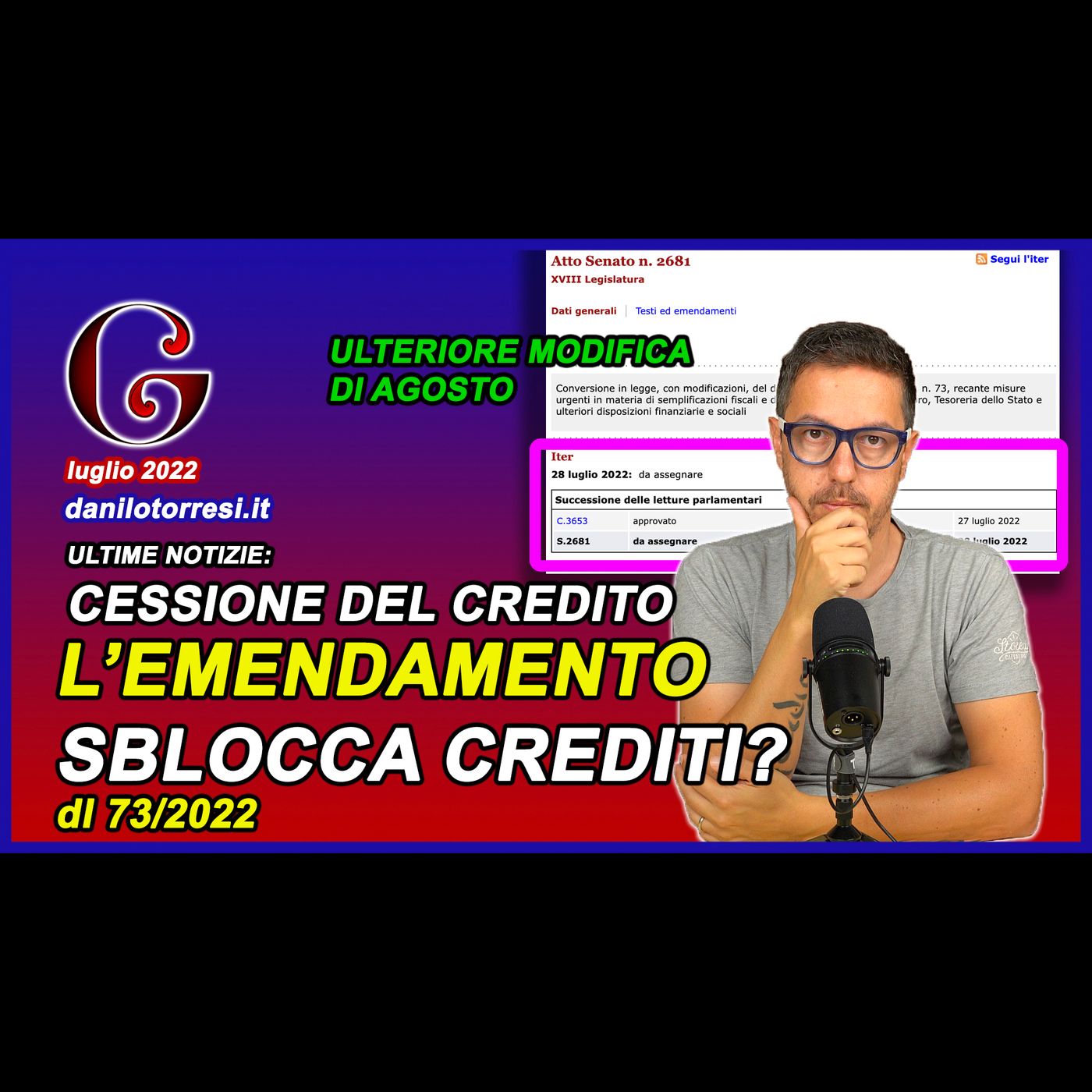 CESSIONE DEL CREDITO ultime notizie - l’emendamento sblocca crediti Superbonus 110 alle banche episode artwork