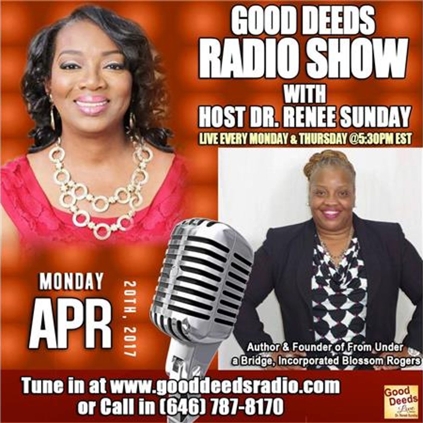 Author/Founder of From Under a Bridge, Incorporated Blossom Rogers shares on GD episode artwork