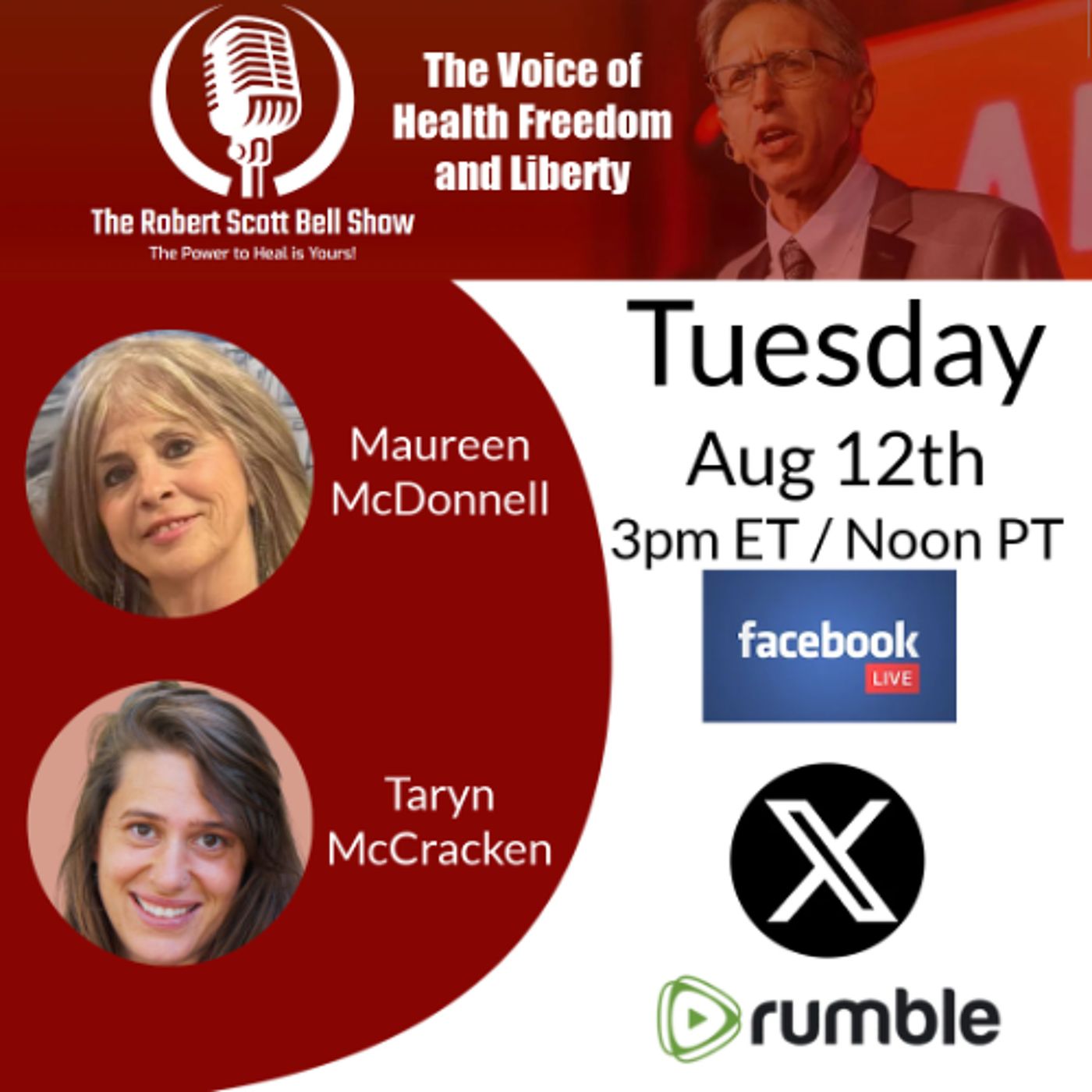 AAP and AMA Removed, CDC Dishonesty, Maureen McDonnell & Taryn McCracken, Millions Against Mandates - The RSB Show 8-12-25 episode artwork