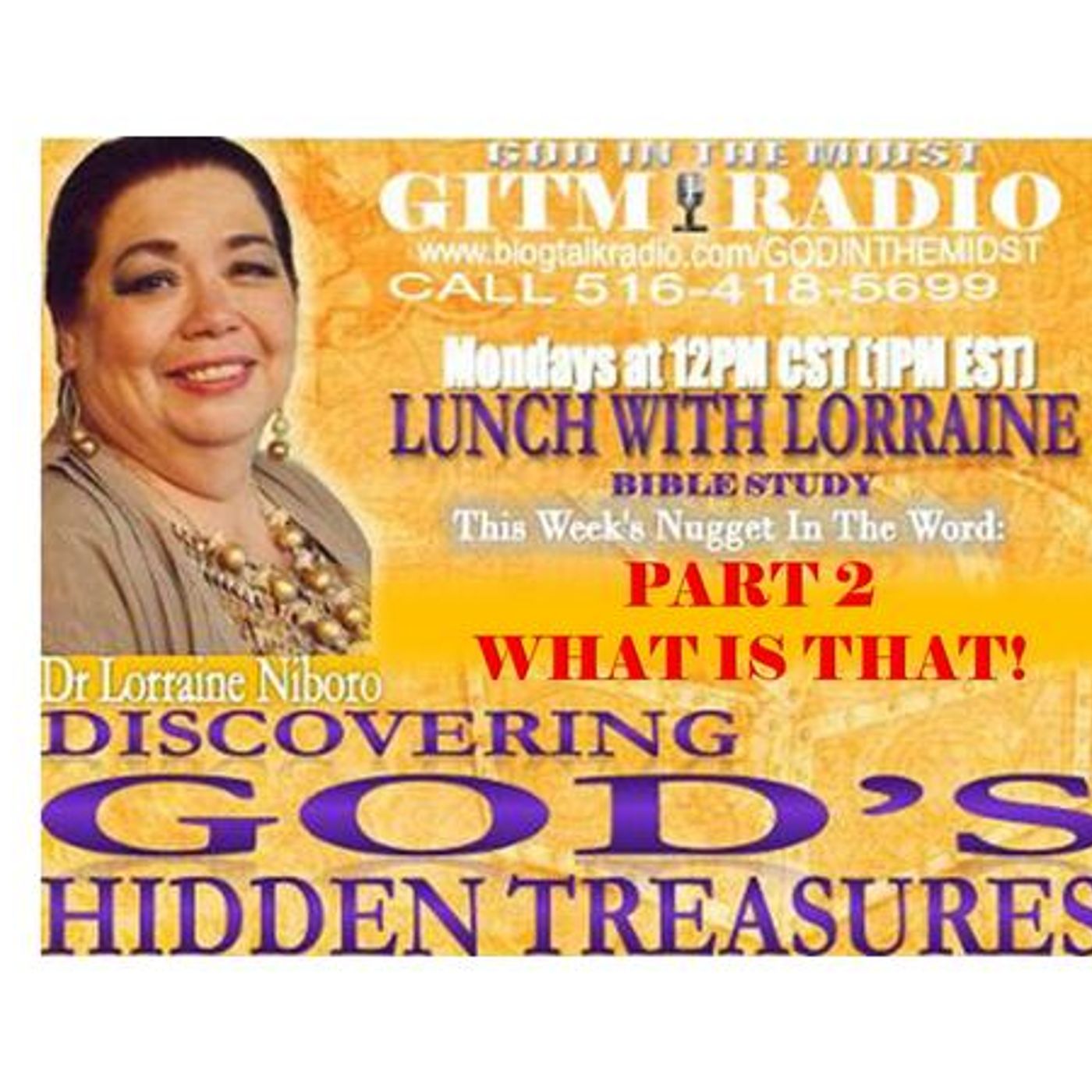 07.24.23 LunchWithLorraineDiscoveringGod's HiddenTreasures: WHAT IS THAT? PART 2 episode artwork