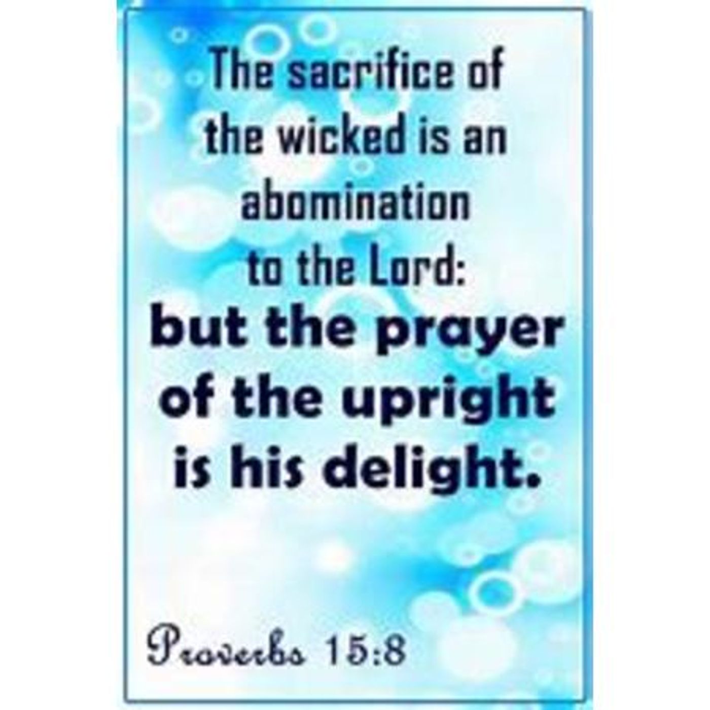The Sacrifice Of The Wicked & The Prayer Of The Upright (Part 2) - S29 [B426] episode artwork