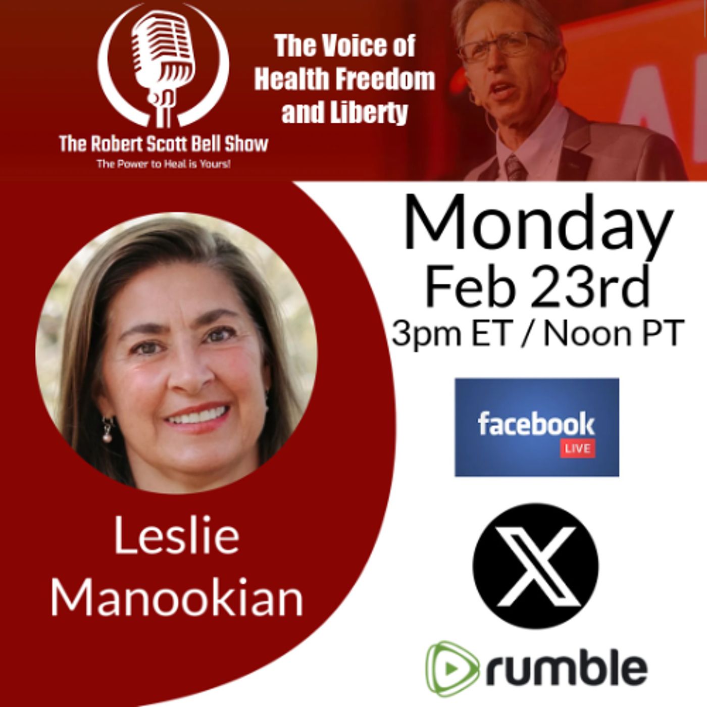 Real ID for Internet Access, Leslie Manookian, Health Freedom Defense Fund, Vaccine Mandates, Pandemic Profiteers - The RSB Show 2-23-26 episode artwork