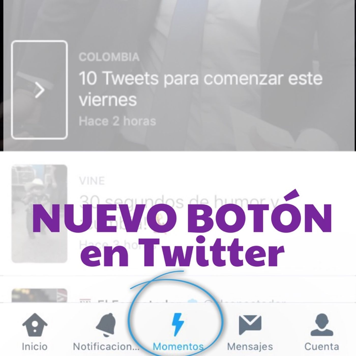 Nuevo botón en Twitter (con @kamiloshow)