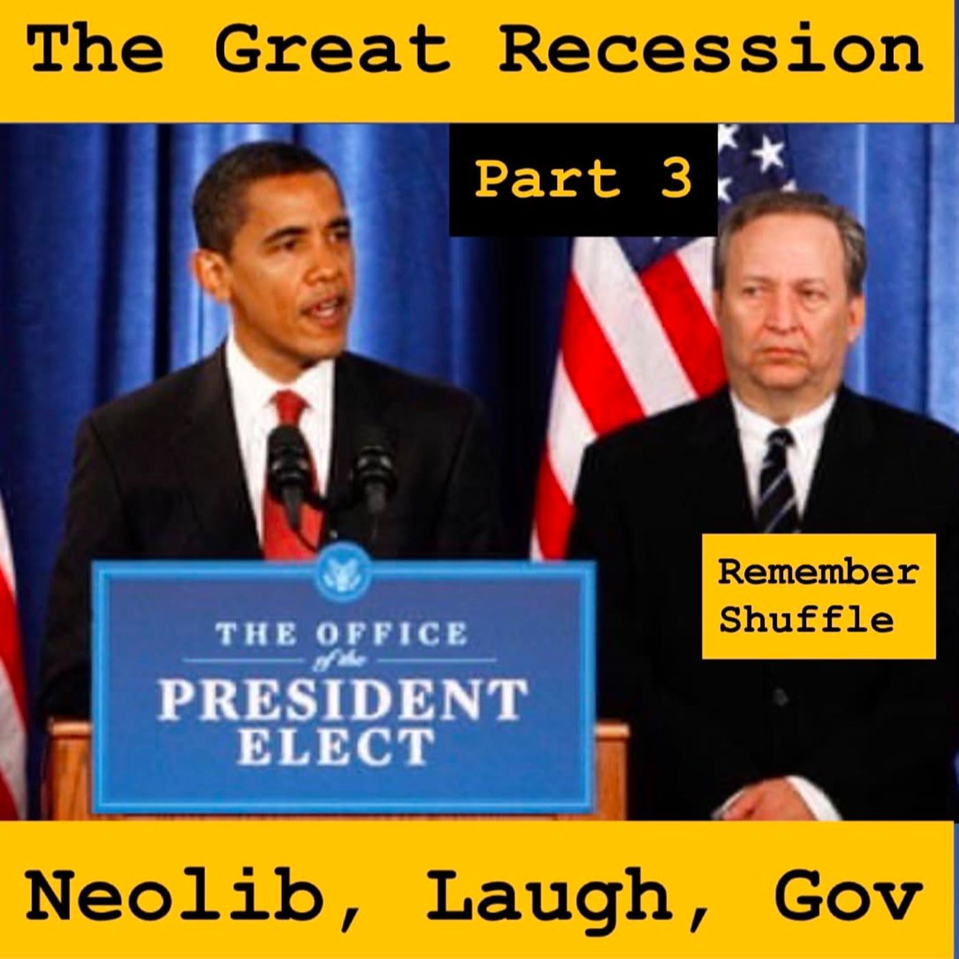 Great Recession Part 3 E121 Stimulus: Neolib, Laugh, Gov