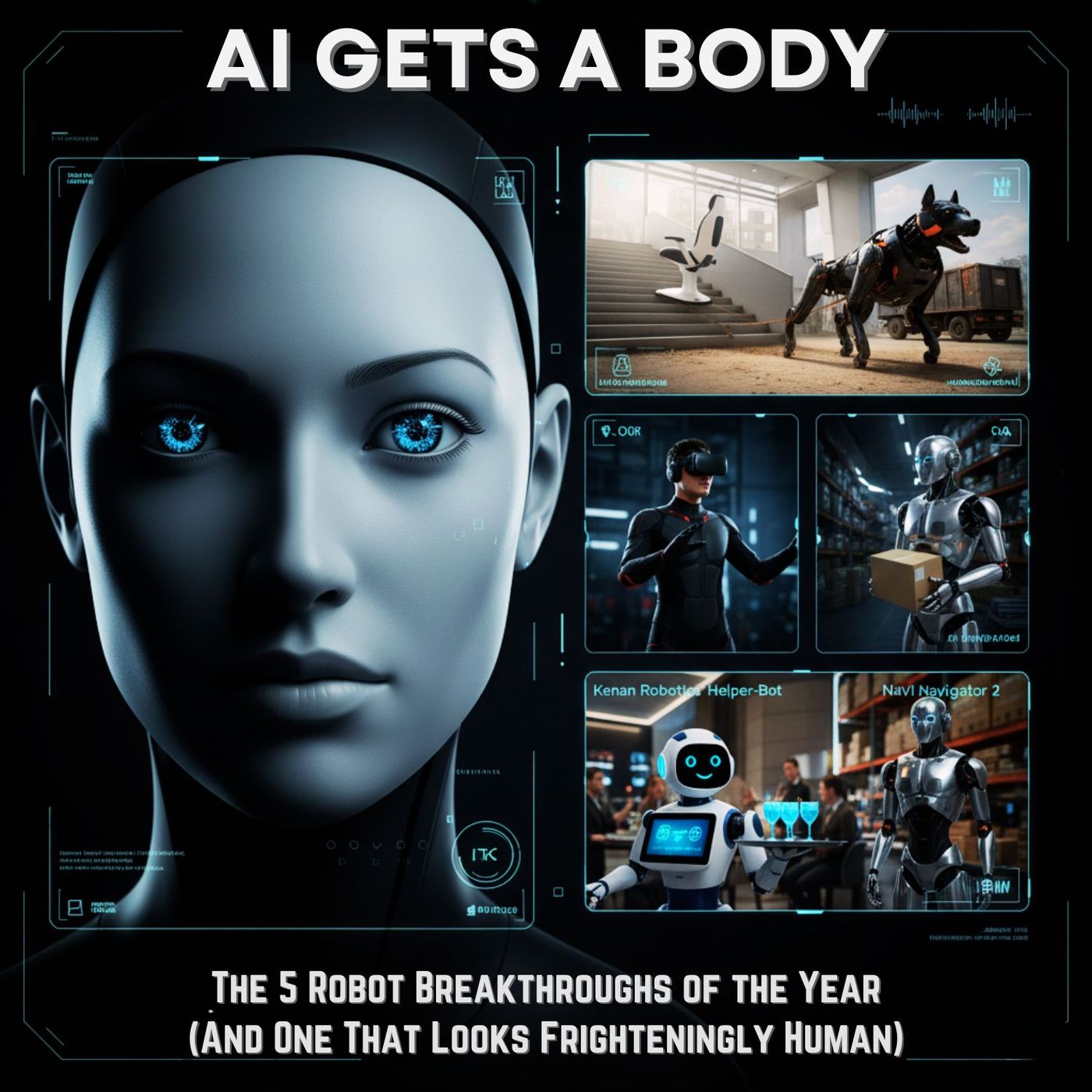 AI Gets a Body: The 5 Robot Breakthroughs of the Year (And One That Looks Frighteningly Human) episode artwork