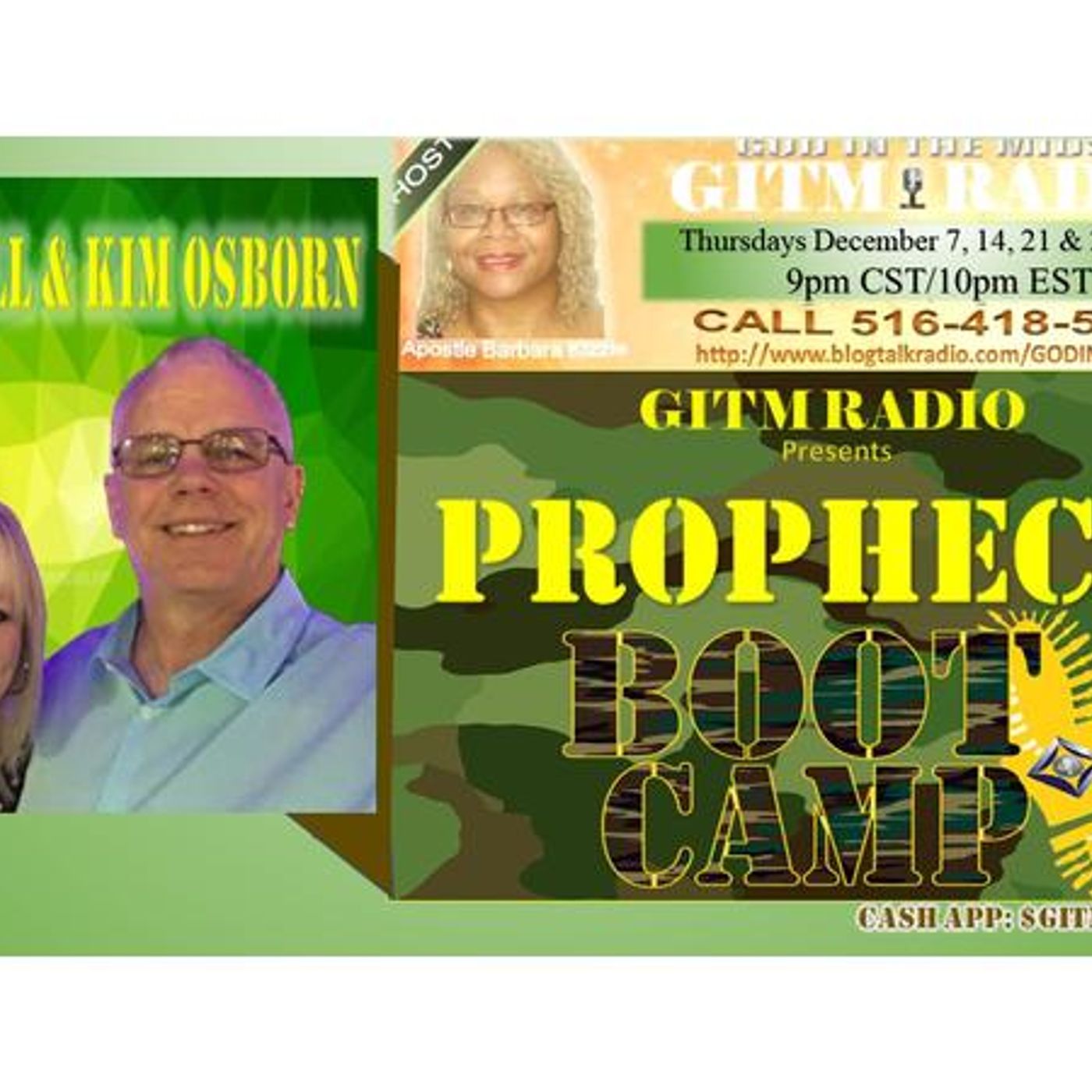 12.7.2023 GITM RADIO #1 Prophecy Boot Camp: Rev Bill & Kim Osborn episode artwork