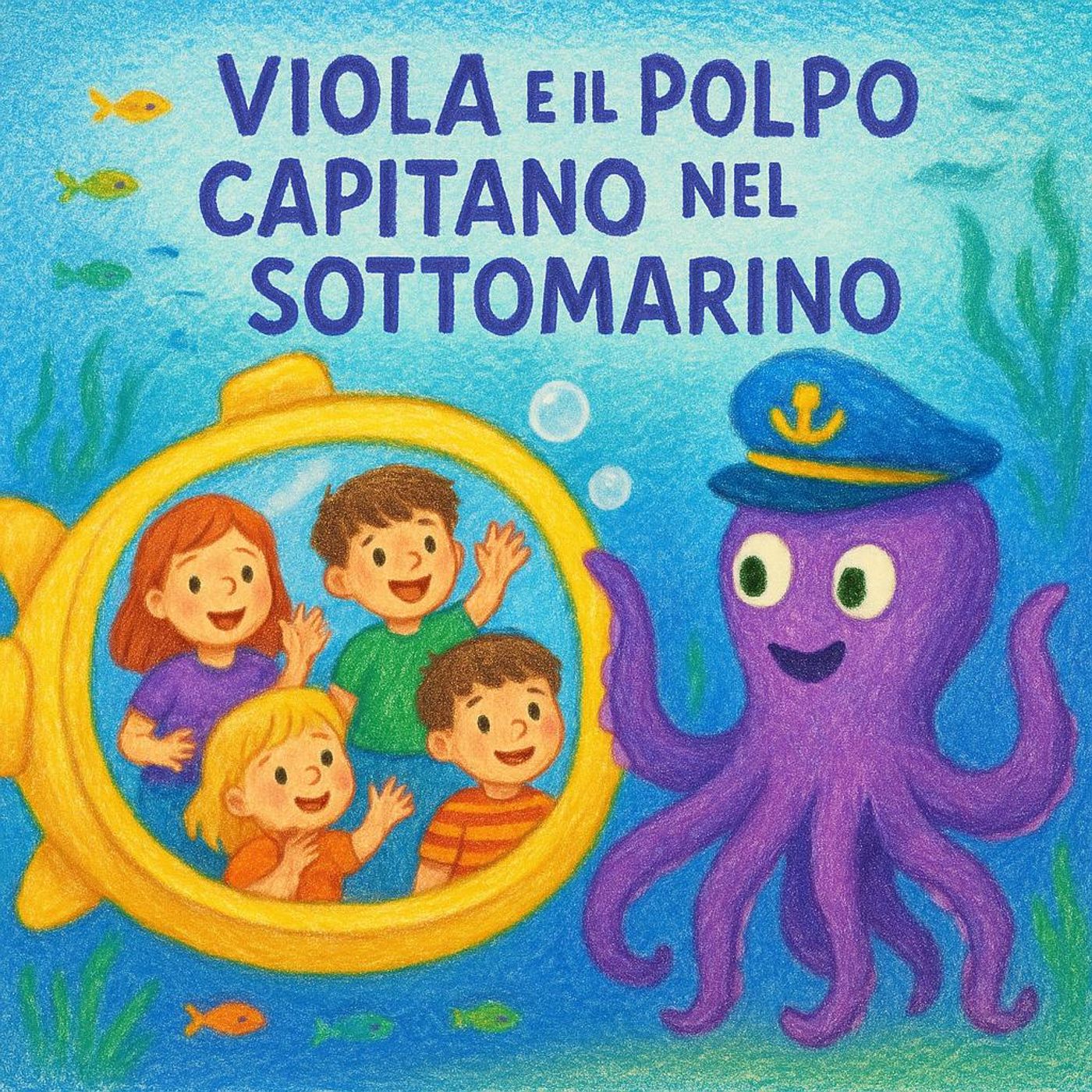 Viola e il Polpo Capitano nel Sottomarino