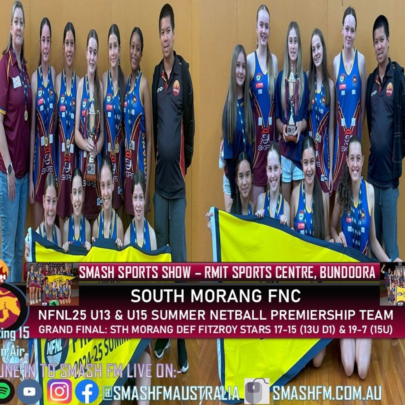 SSS15THYR: South Morang FNC NFNL25 Summer 13/U D1 & 15/U Netball Premiership Interviews 210325