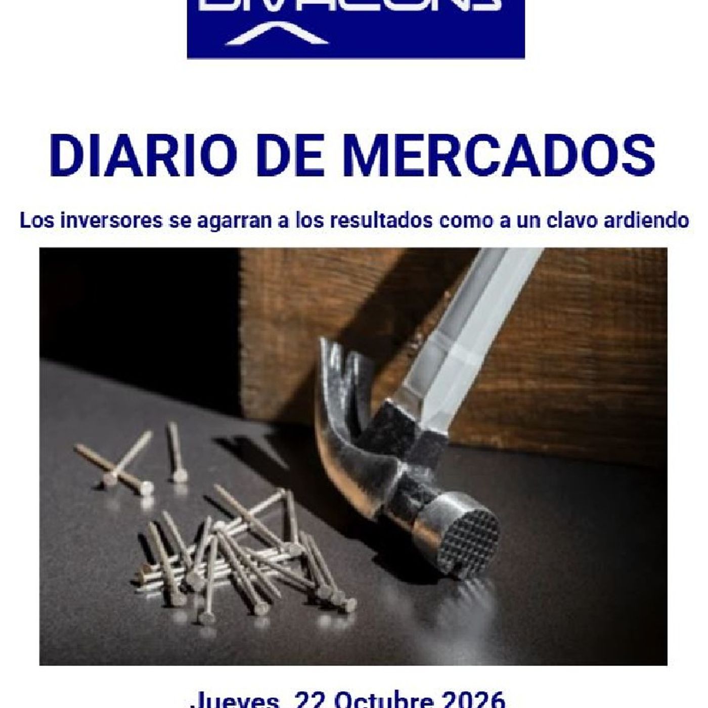 PODCAST en abierto DIARIO DE MERCADOS Jueves 22 Oct 2026
