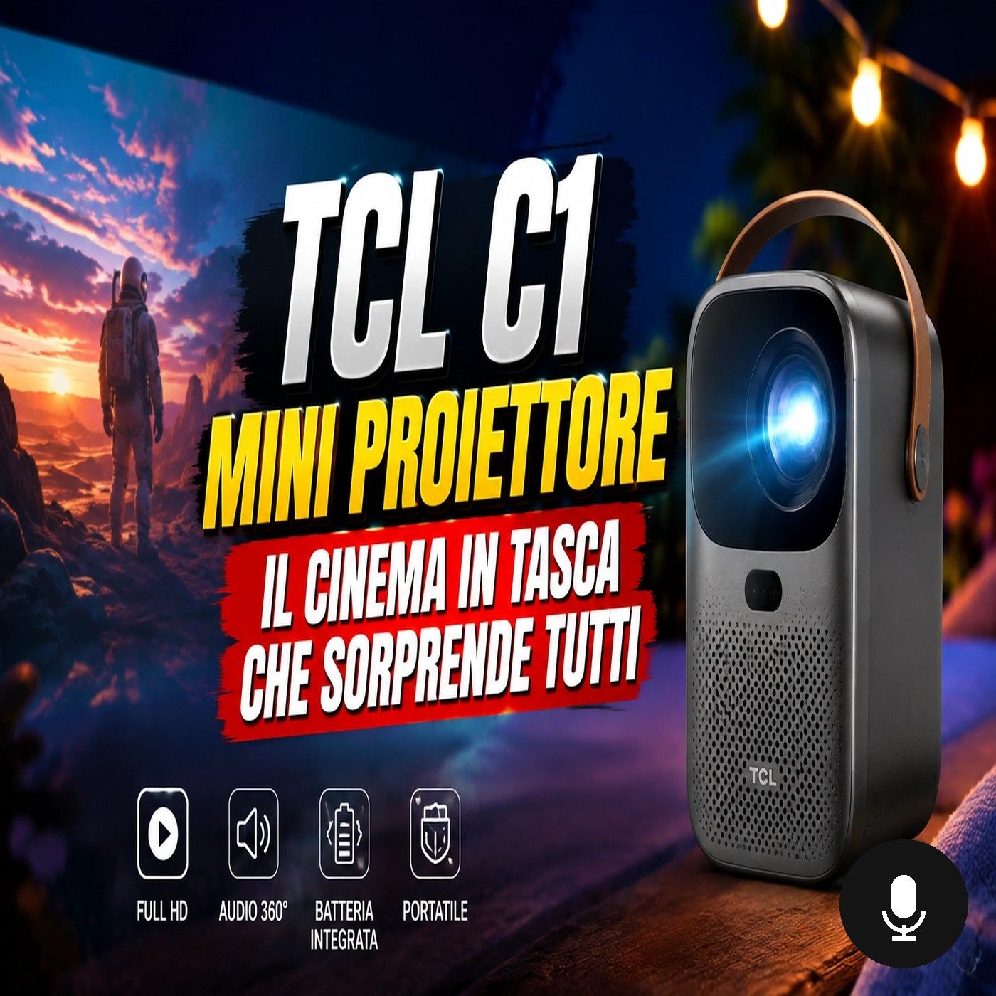 TCL C1 mini proiettore portatile, il cinema in tasca che sorprende tutti episode artwork