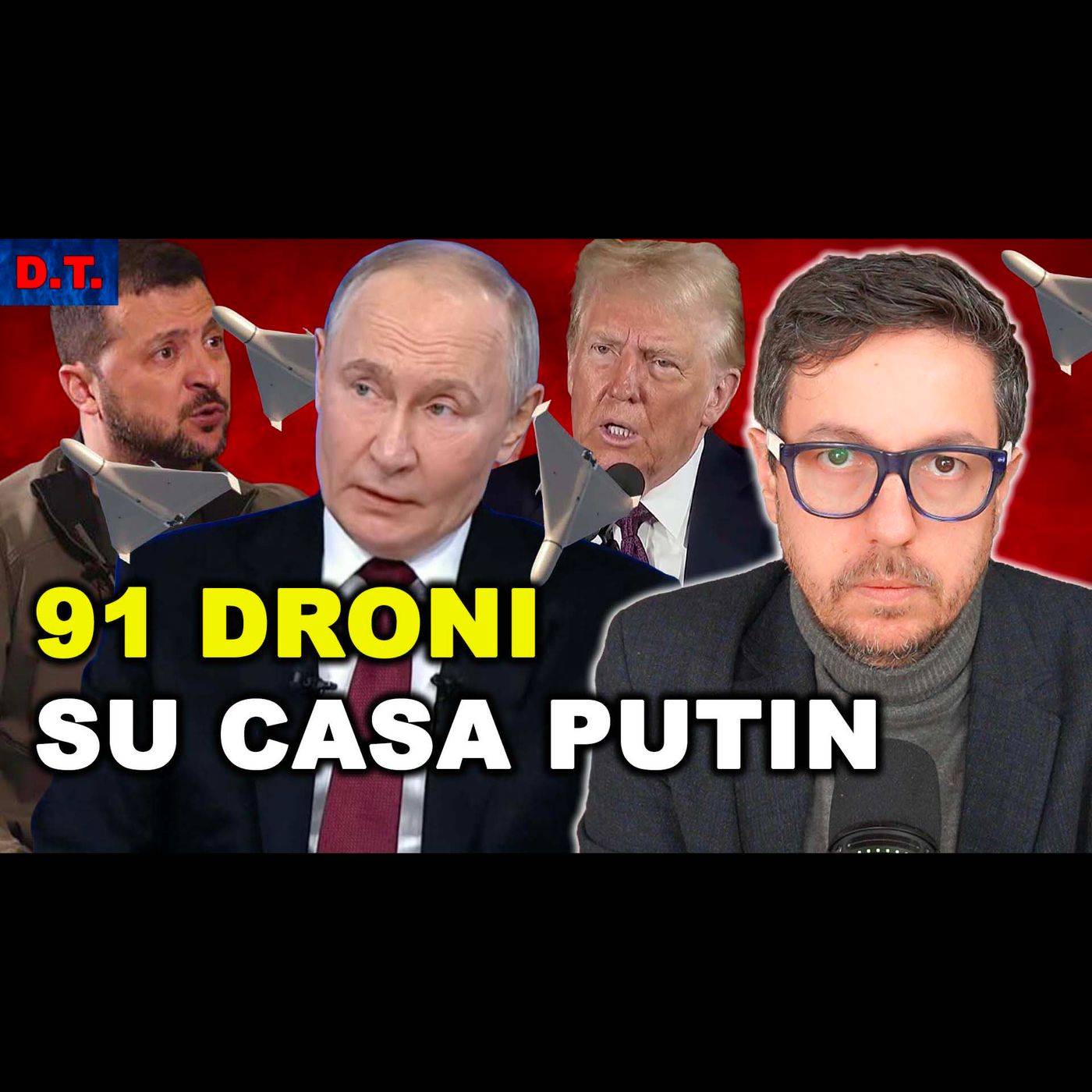91 DRONI SULLA CASA DI PUTIN PER FAR SALTARE IL NEGOZIATO