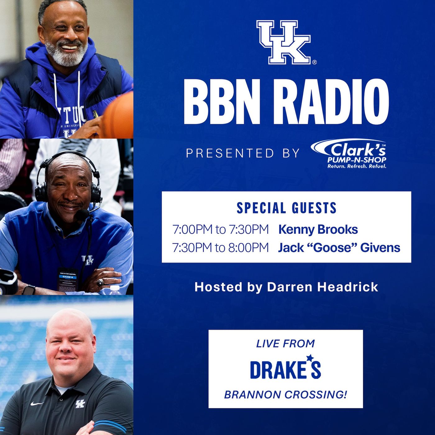 BBN Radio presented by Clark's Pump-n-Shop with Kenny Brooks and Jack Givens
