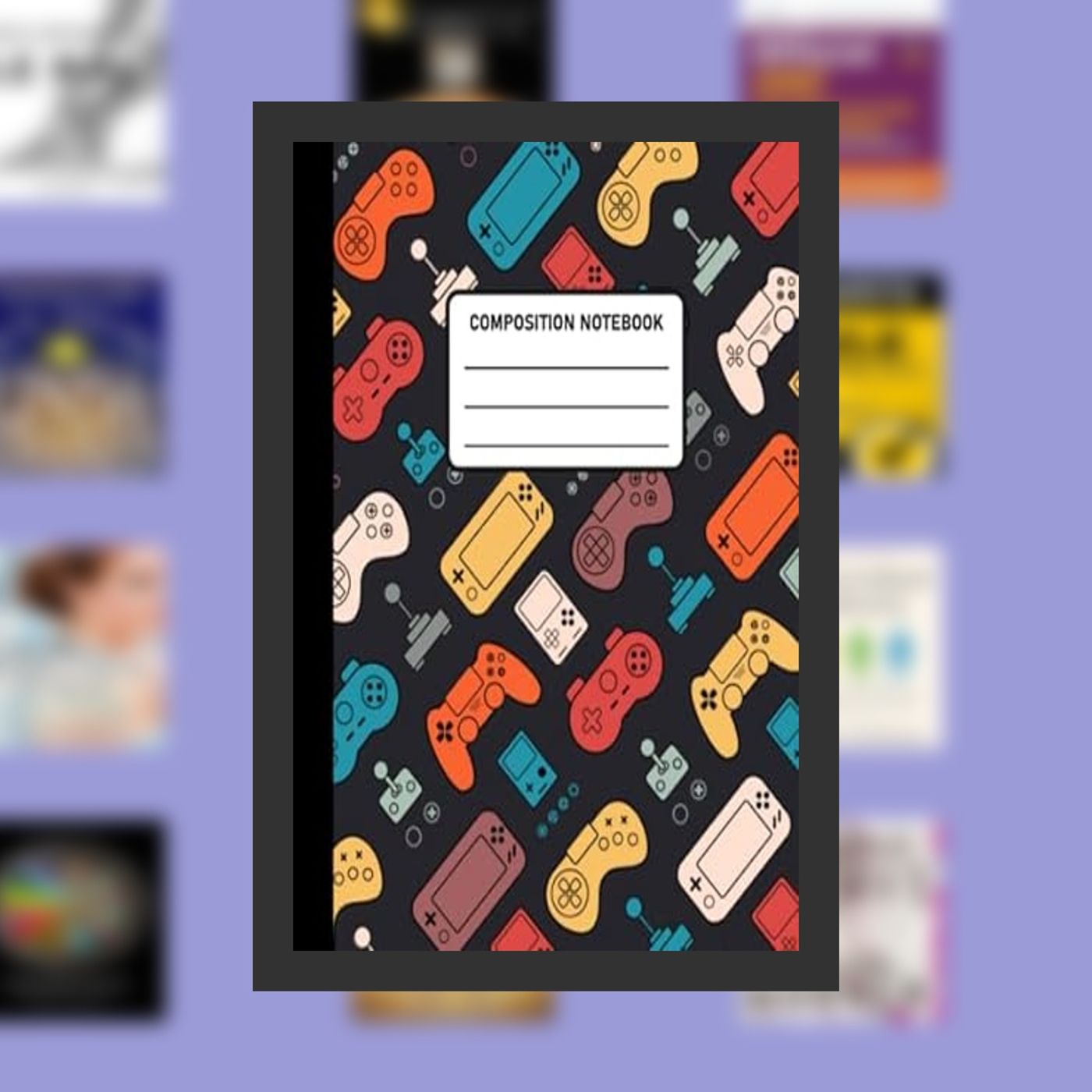 Download PDF Composition Notebook Video Game Player Colorful: Wide Ruled Lined Paper Journal. Notebook for Kids, Boys, Girls, Teen episode artwork