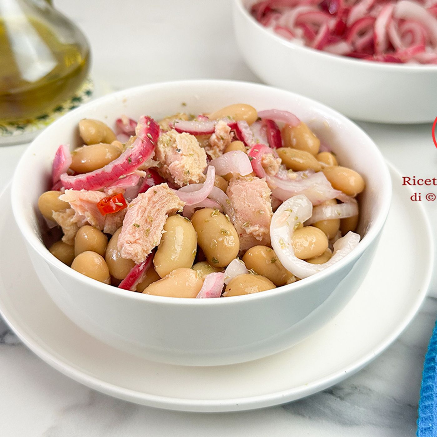Insalata di fagioli con tonno e cipolla in agrodolce senza cottura episode artwork