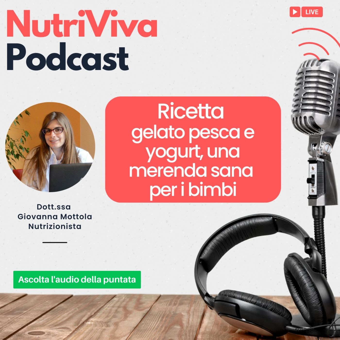 Merenda sana per i bimbi, gelato pesca e yogurt  Podcast cfbc55f69cd9e71d145232897629a6f0