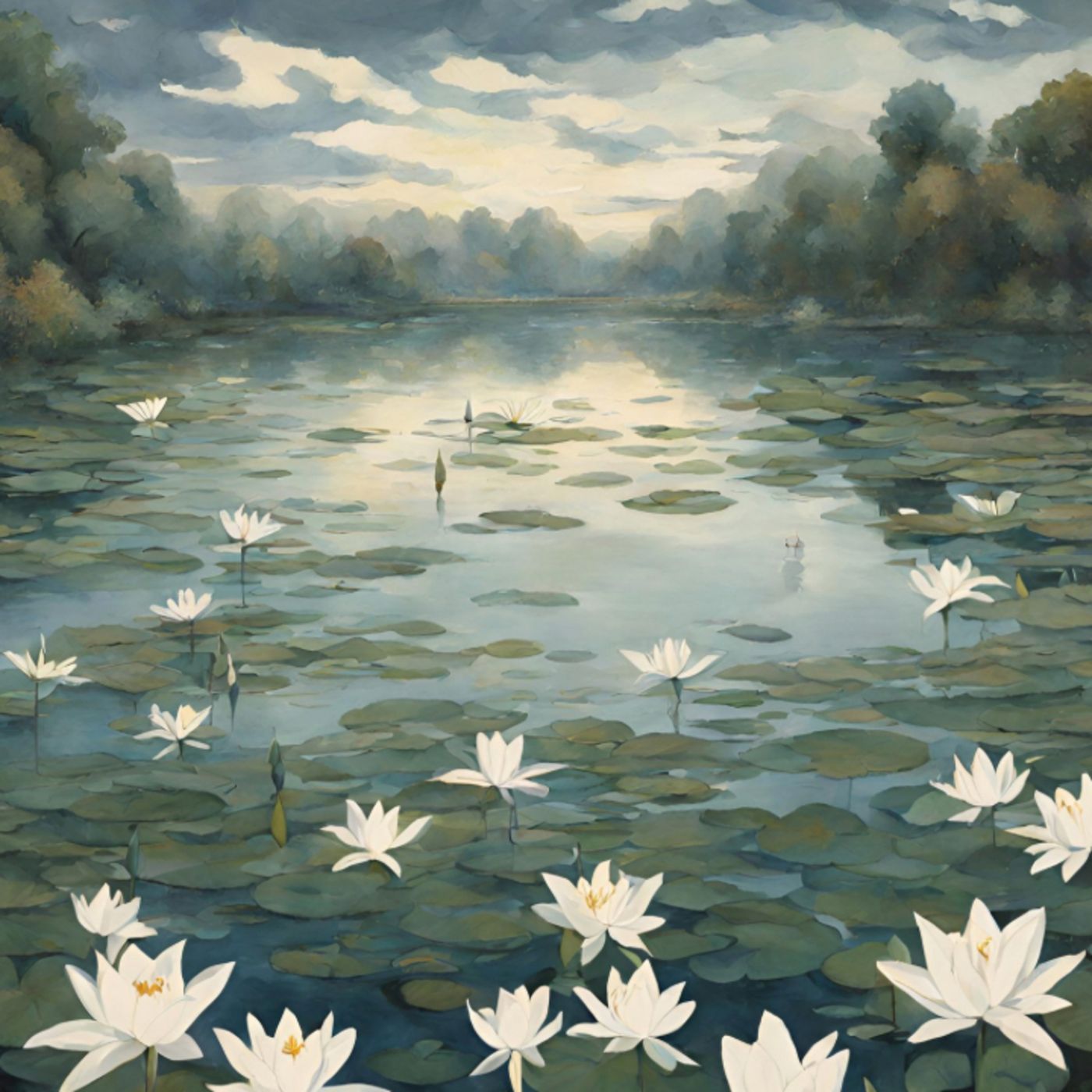 MANOLITA Y JACINTA EN EL LAGO DE LOS LIRIOS