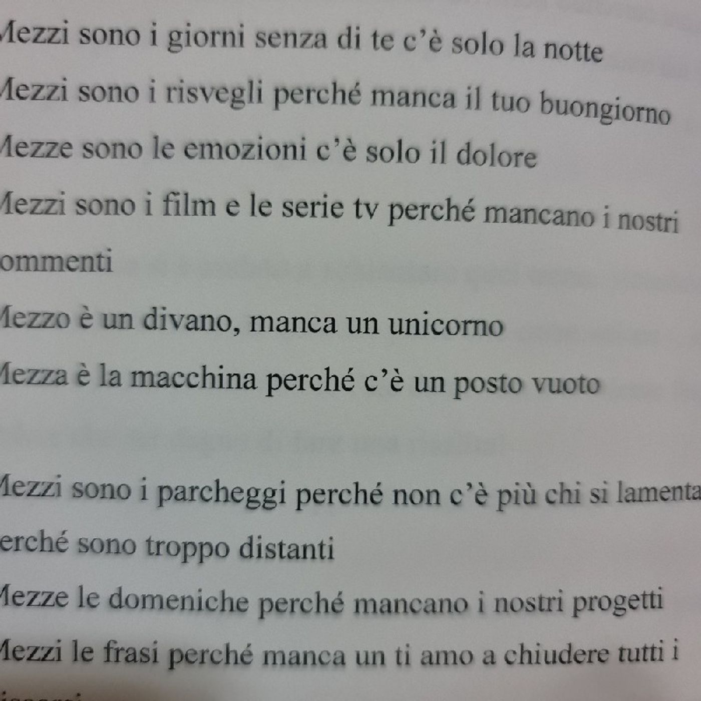 Cronache di un\'assenza