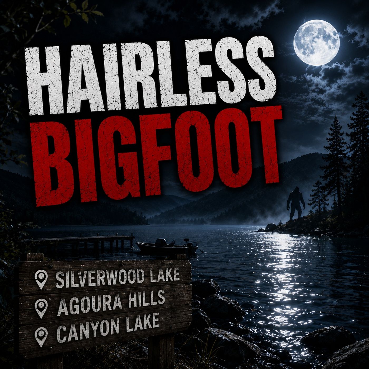 HAIRLESS BIGFOOT STUNS WITNESS AT SILVERWOOD LAKE, CALIFORNIA
