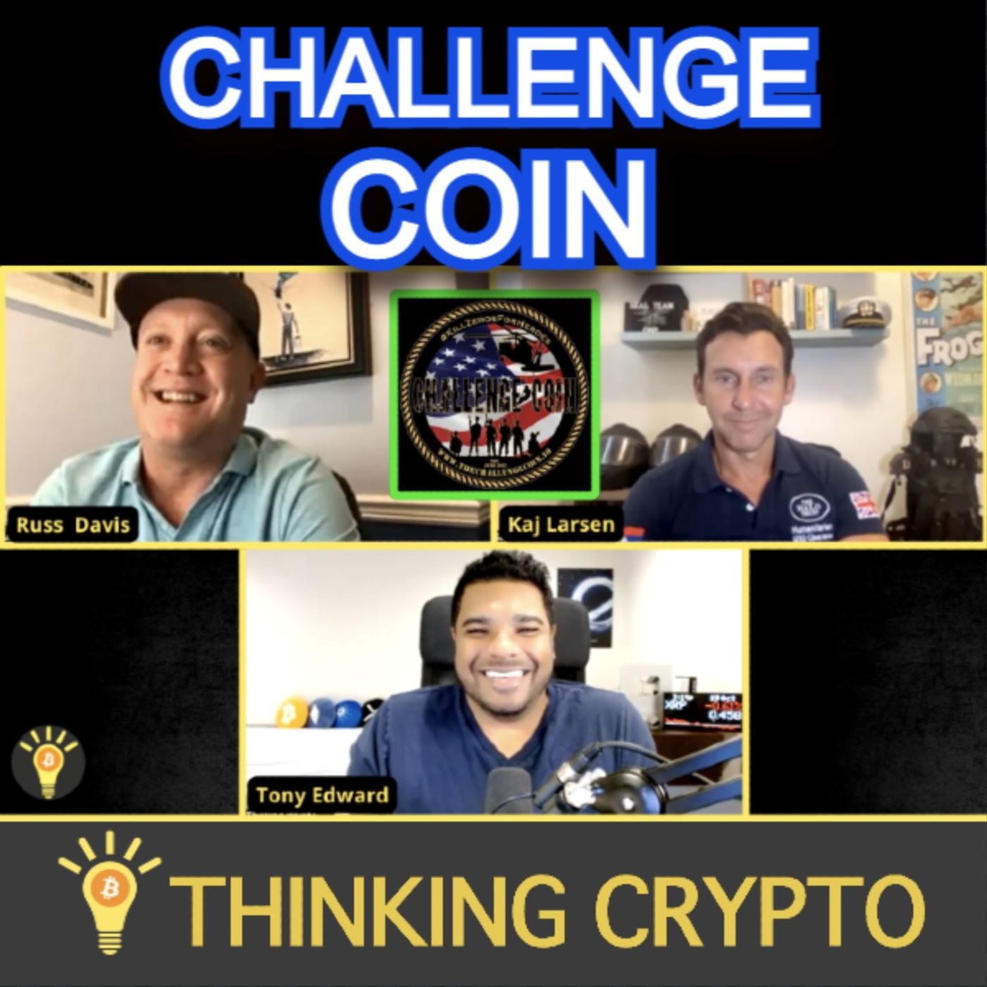 Fmr Navy Seal Kaj Larsen & Crypto Consultant Russ Davis Talk Challenge Coin Helping Military Personnel & Veterans