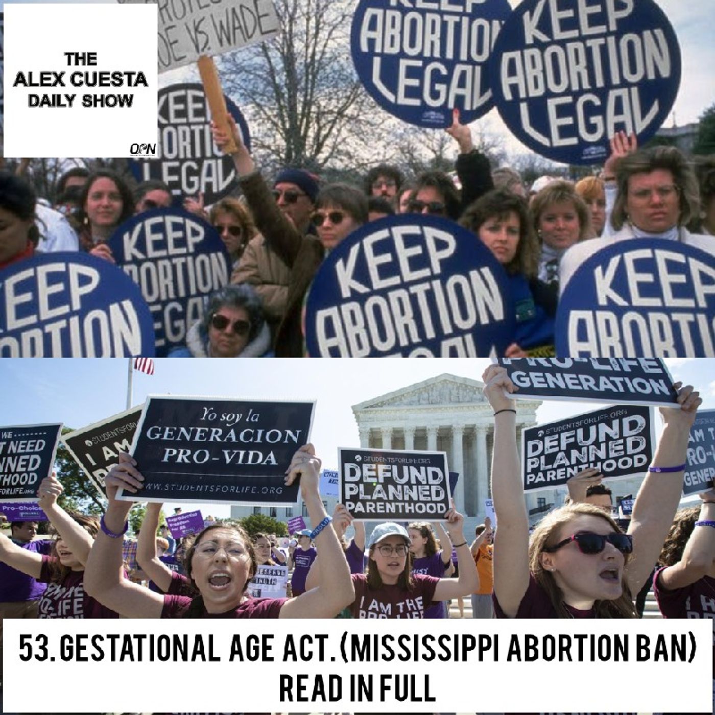 [Daily Show] 53. Gestational Age Act (Mississippi Abortion Ban) Read in Full episode artwork
