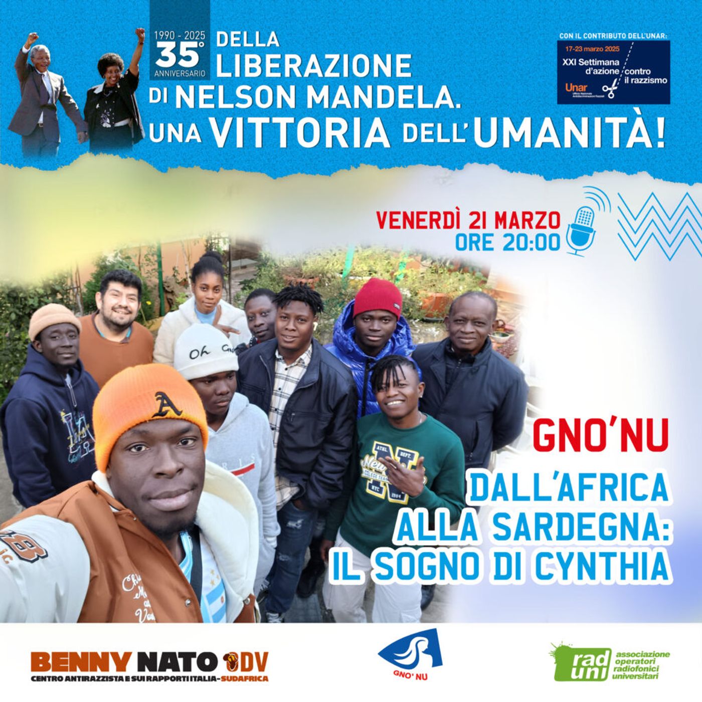 35° della liberazione di Nelson Mandela - Gno'Nu