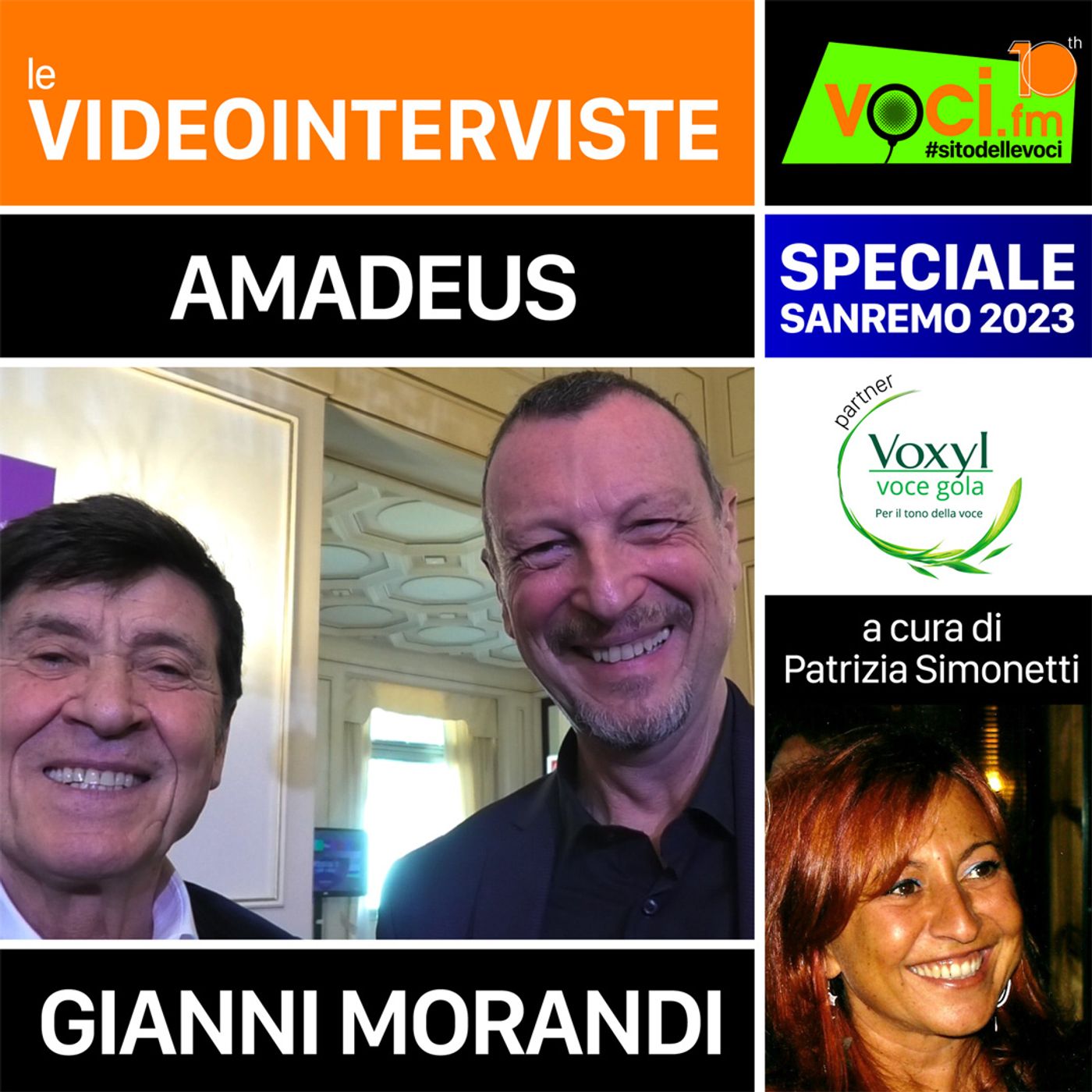 SPECIALE SANREMO 2023: AMADEUS E GIANNI MORANDI su VOCI.fm - clicca play e ascolta l'intervista episode artwork