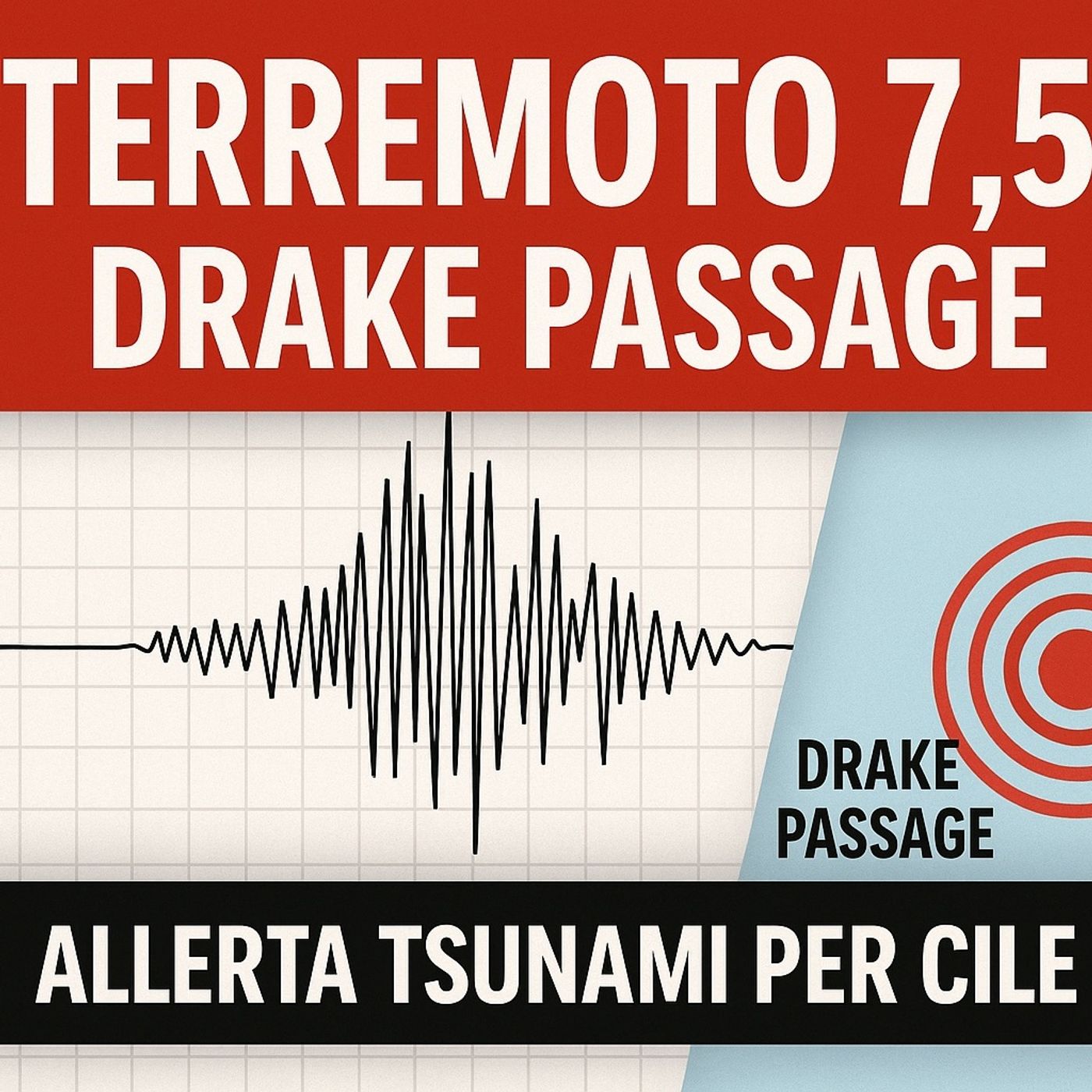 Terremoto 7.5 nel Drake Passage - Allerta Tsunami per Cile e Argentina - Edizione Straordinaria episode artwork