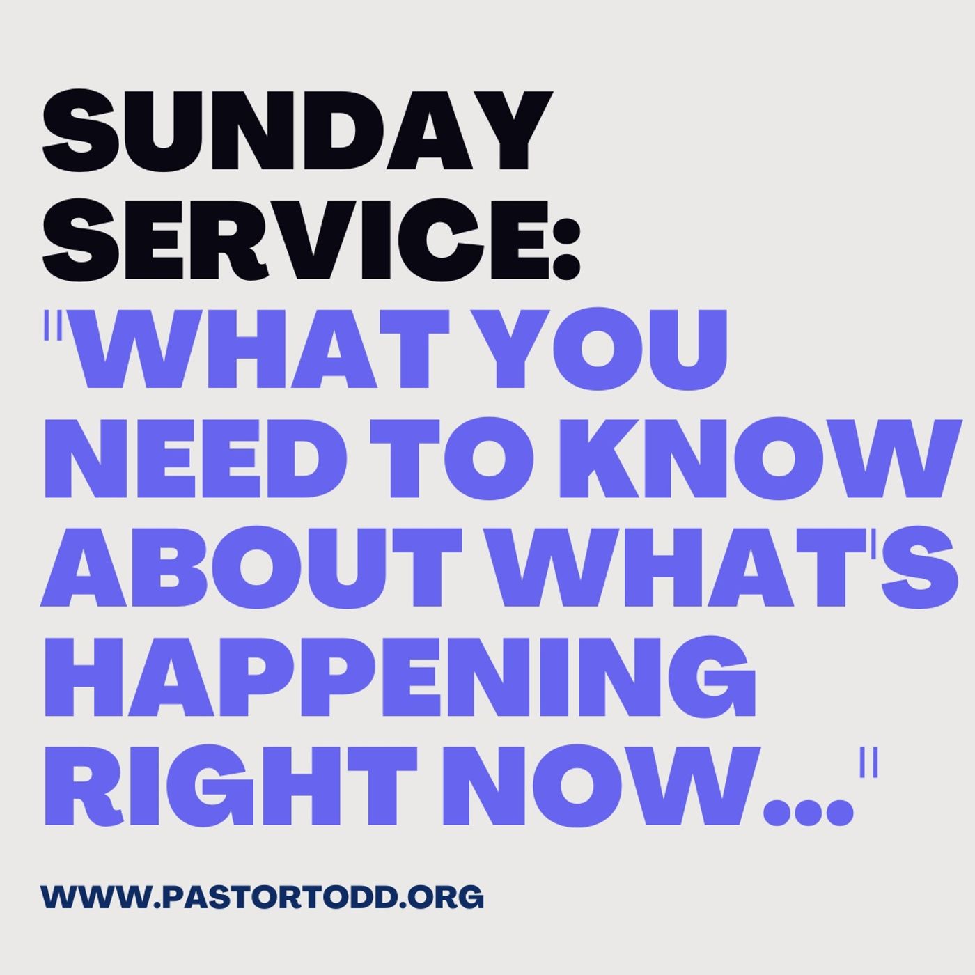 Sunday Service: What You Need to Know About What’s Happening Right Now... episode artwork