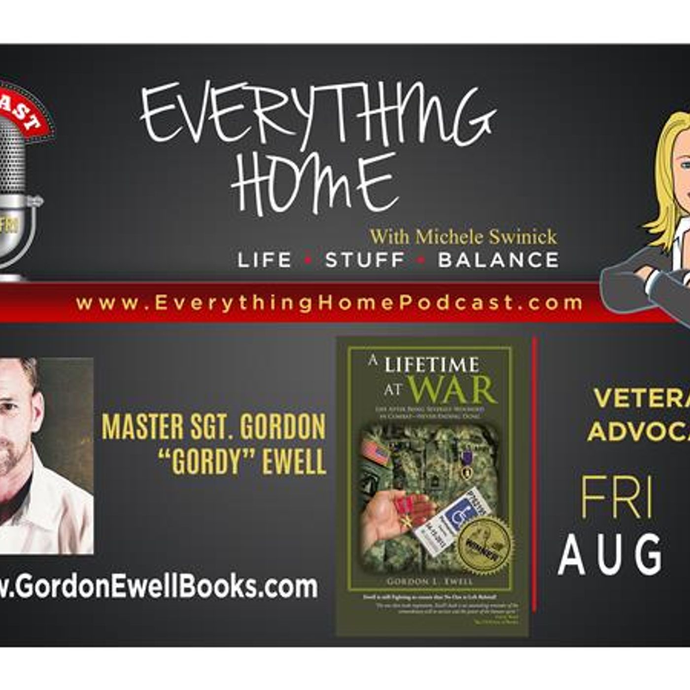 AUG 3: MASTER SGT. GORDON "GORDY" EWELL - How He Cured His PTSD - VET ADVOCATE episode artwork