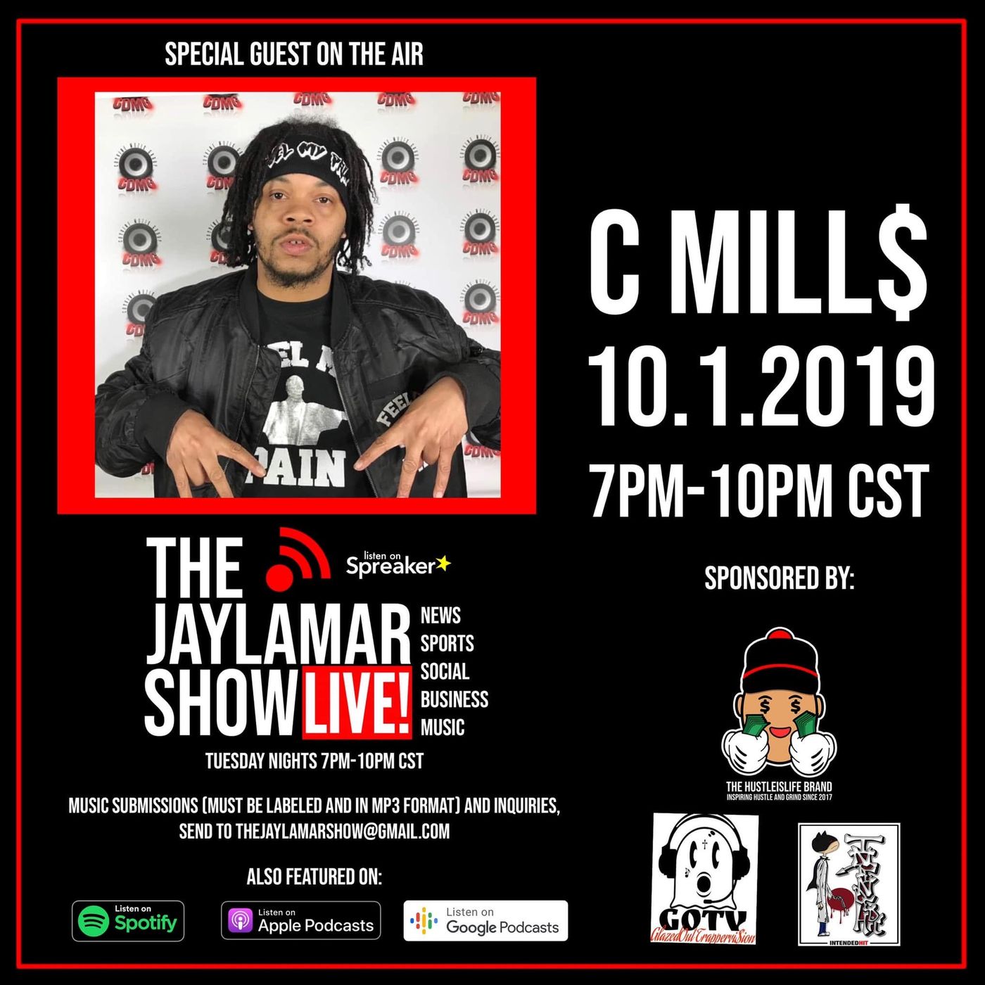 C-Mills Live On The JayLamar Show LIVE, Episode 5 episode artwork