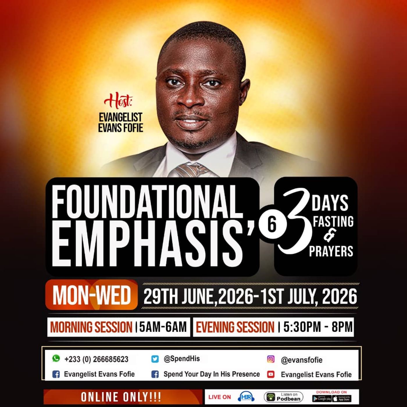 DAY 3 EVENING SESSION OF FOUNDATION EMPHASIS 6  01 07 2026  06 episode artwork