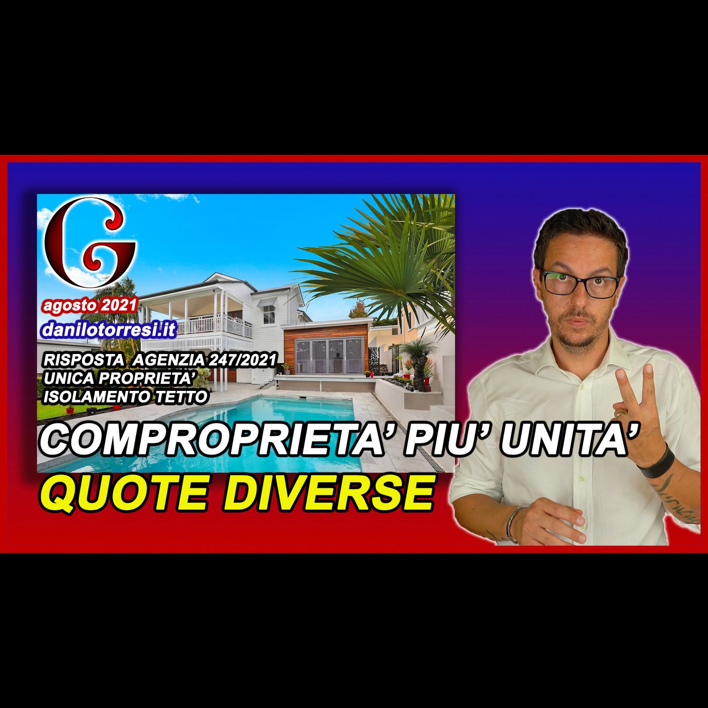 SUPERBONUS 110 edificio unico proprietario due unità immobiliari con quote diverse episode artwork