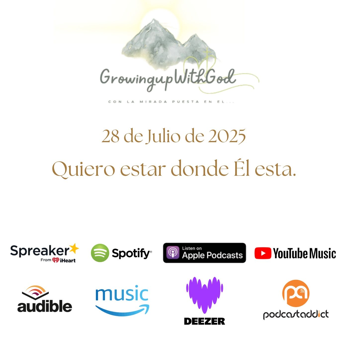 Growing Up With God (Creciendo Con Dios)