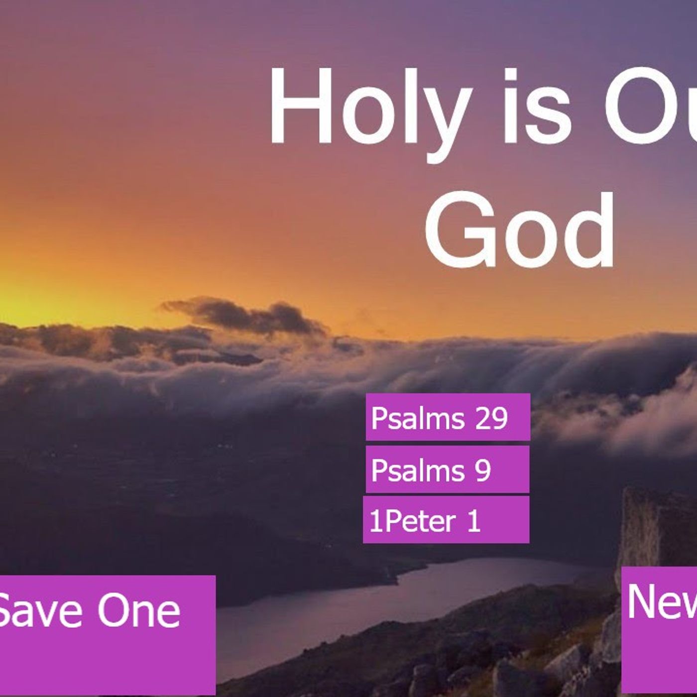 Monday May 04,2026 {AAA} New ReBirth :Holy is our God episode artwork