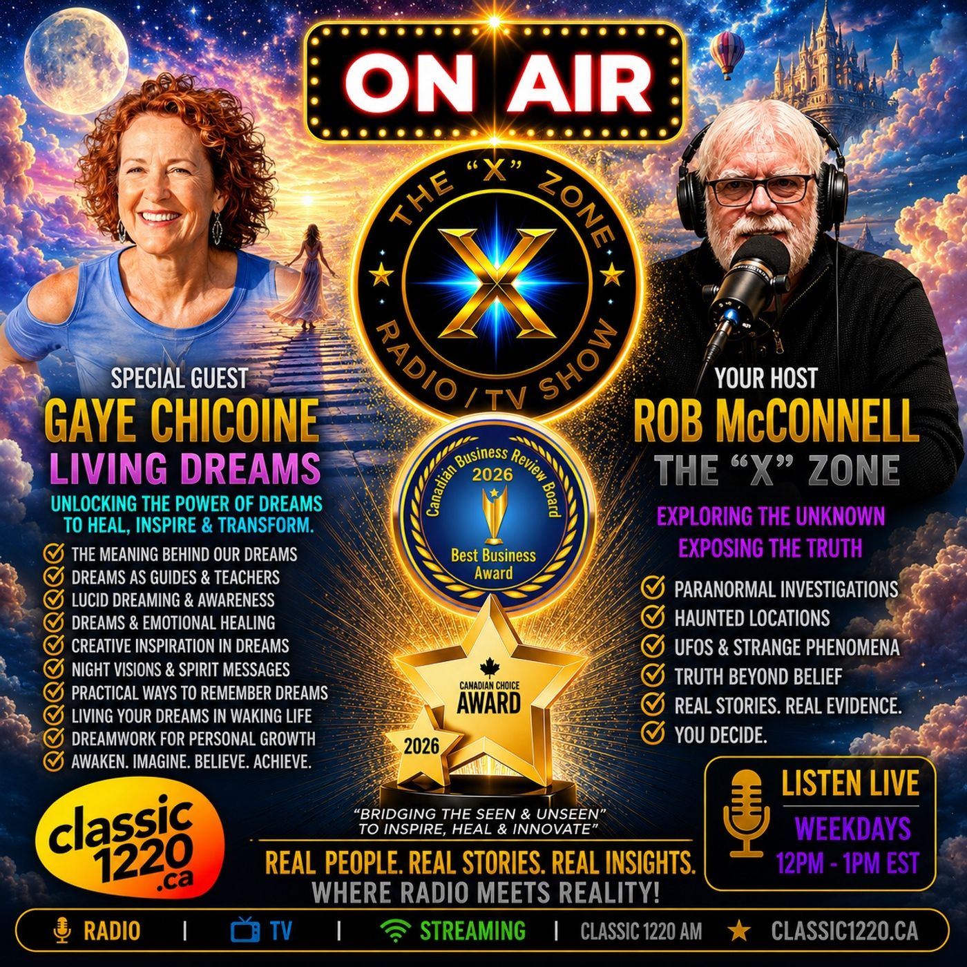 Rob McConnell Interviews - GAYE CHICOINE - Living Dreams episode artwork