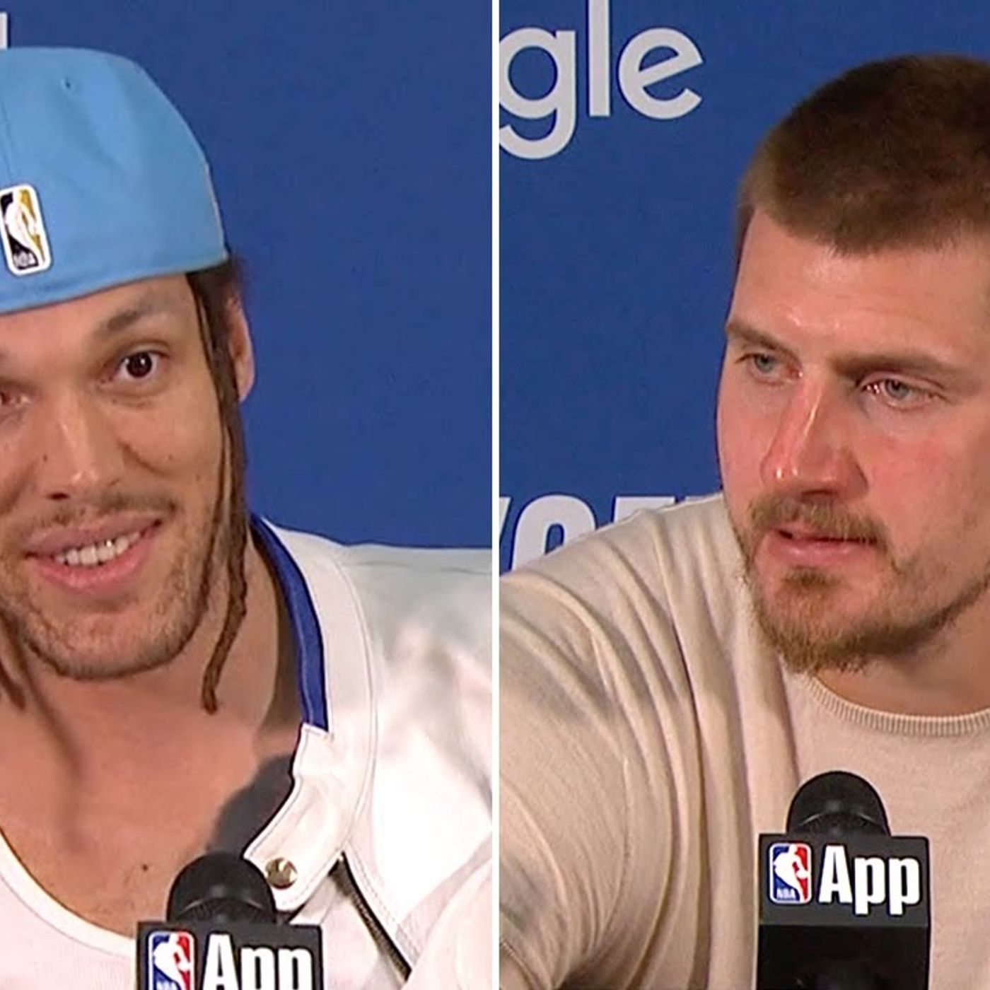 Nikola Jokić & Aaron Gordon Talk Nuggets Game 1 Win vs. Thunder _ 2025 NBA Playoffs