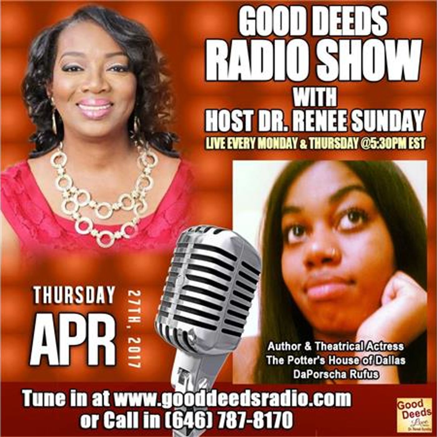 Author/Theatrical Actress - The Potter's House of Dallas DaPorscha Rufus on GD episode artwork