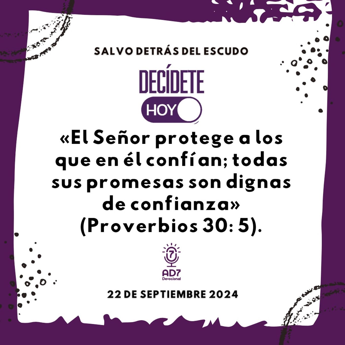 Salvo detrás del escudo | Devocional de Jóvenes | 22 de septiembre 2024