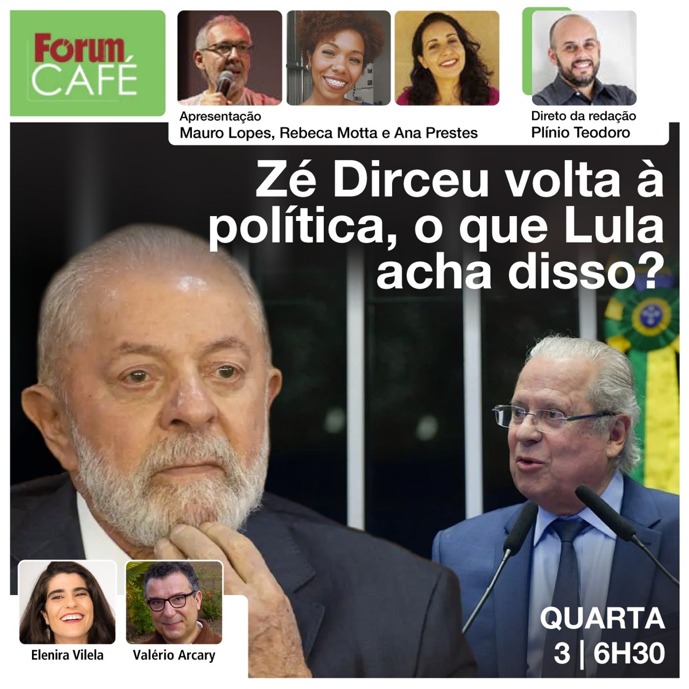 Zé Dirceu volta à política, o que Lula acha disso? | Janja parte pra cima de colunista de O Globo